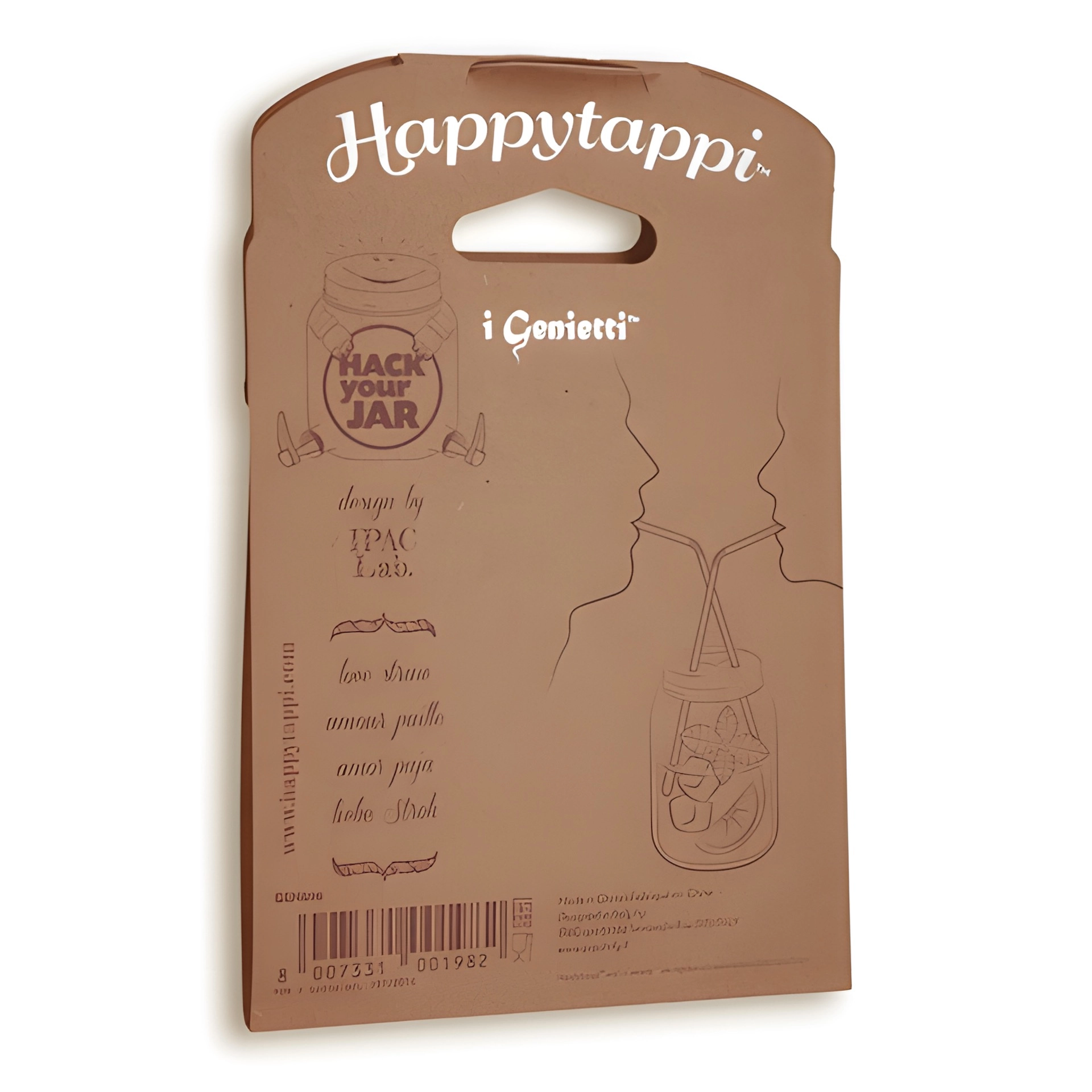 HappyTappi CT 70 Trinkhalmdeckel 'Liebe'