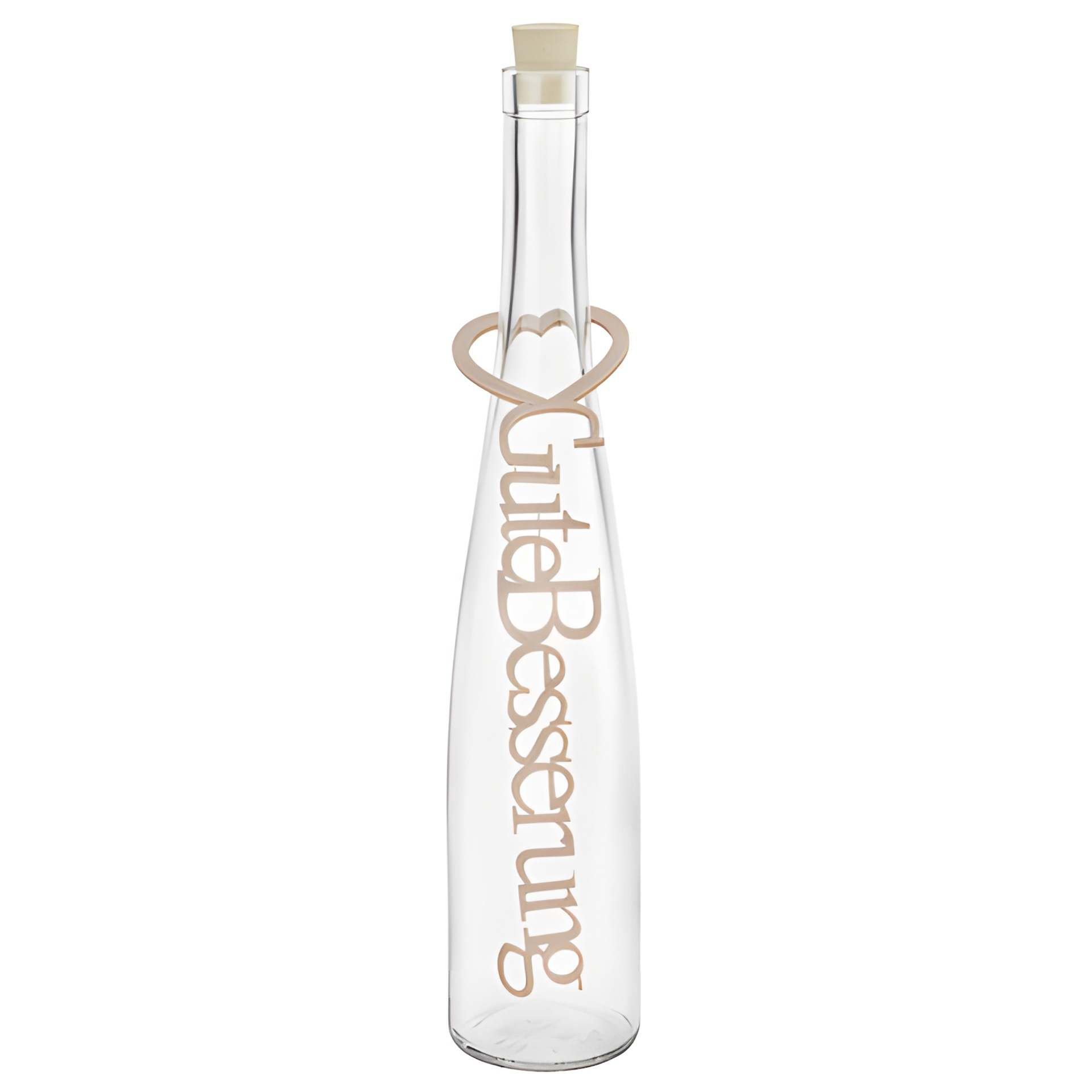 Geschenkanhänger 'Gute Besserung' aus Filz, beige, 25 cm