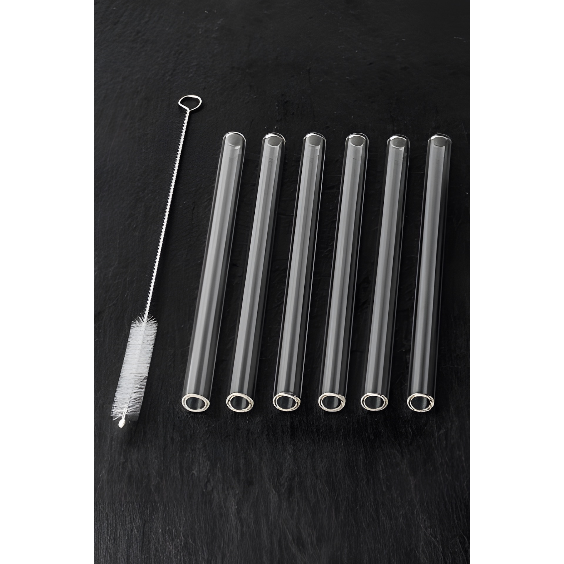 Glastrinkhalme 15 cm, Ø 10 mm, 6 Stück