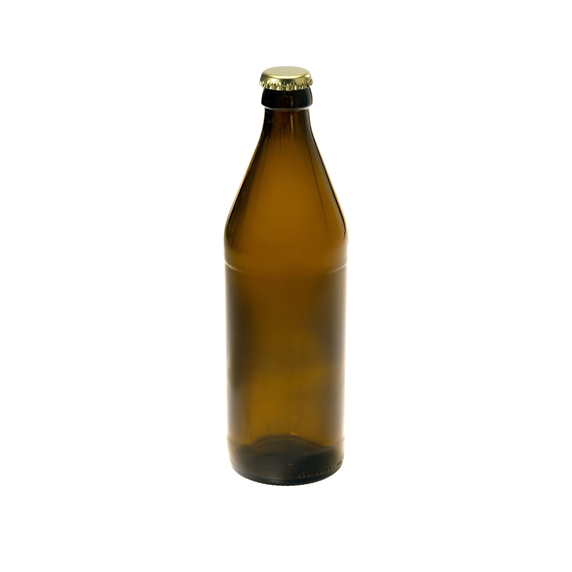 Bierflasche 500 ml braun mit Kronkorkenmündung Typ B