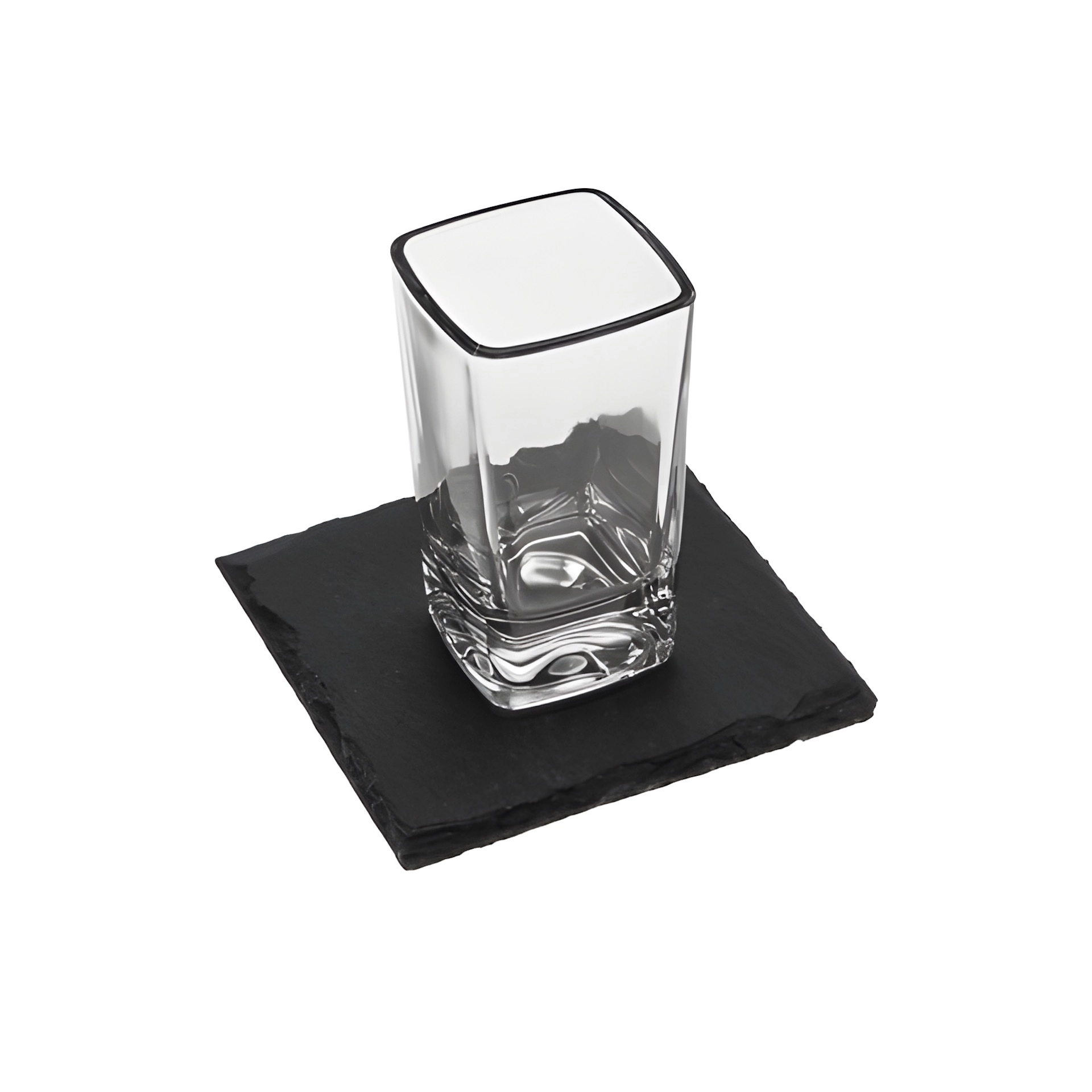 Schieferuntersetzer 10 x 10 cm, 4er Pack