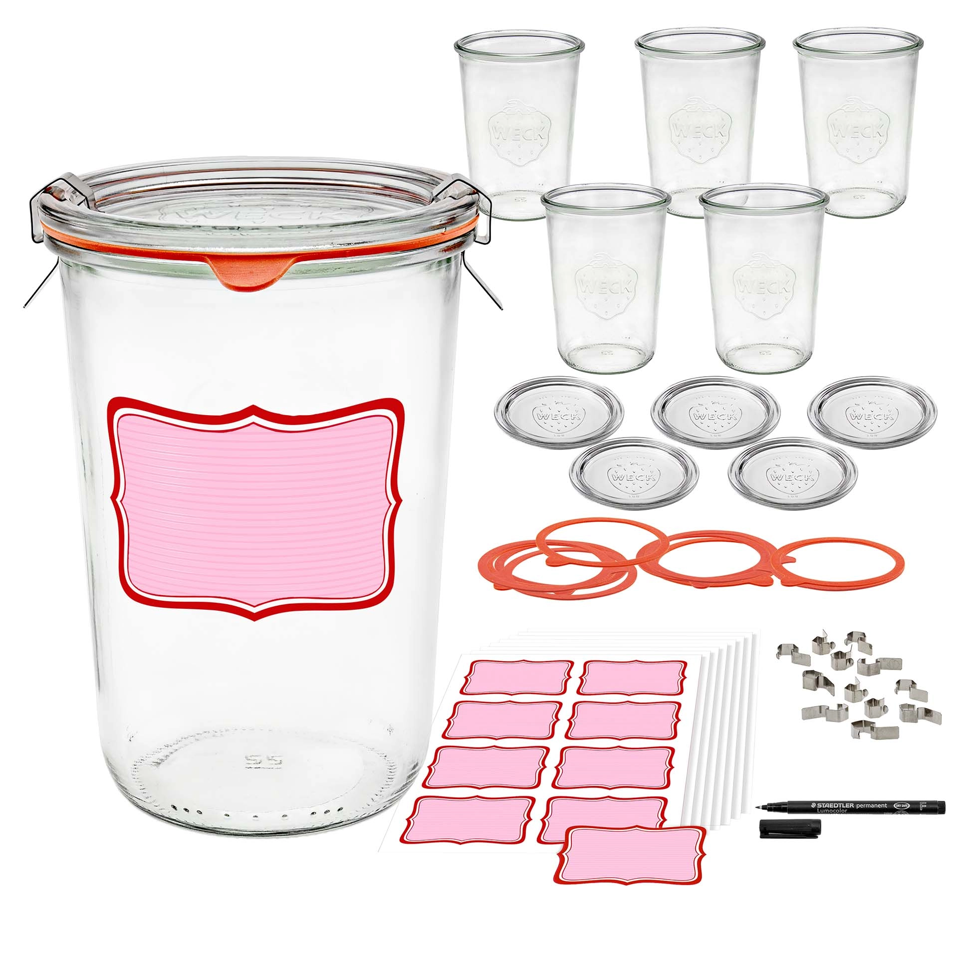 Brot und Kuchen im WECK-Glas 3/4 Liter, 6er Set