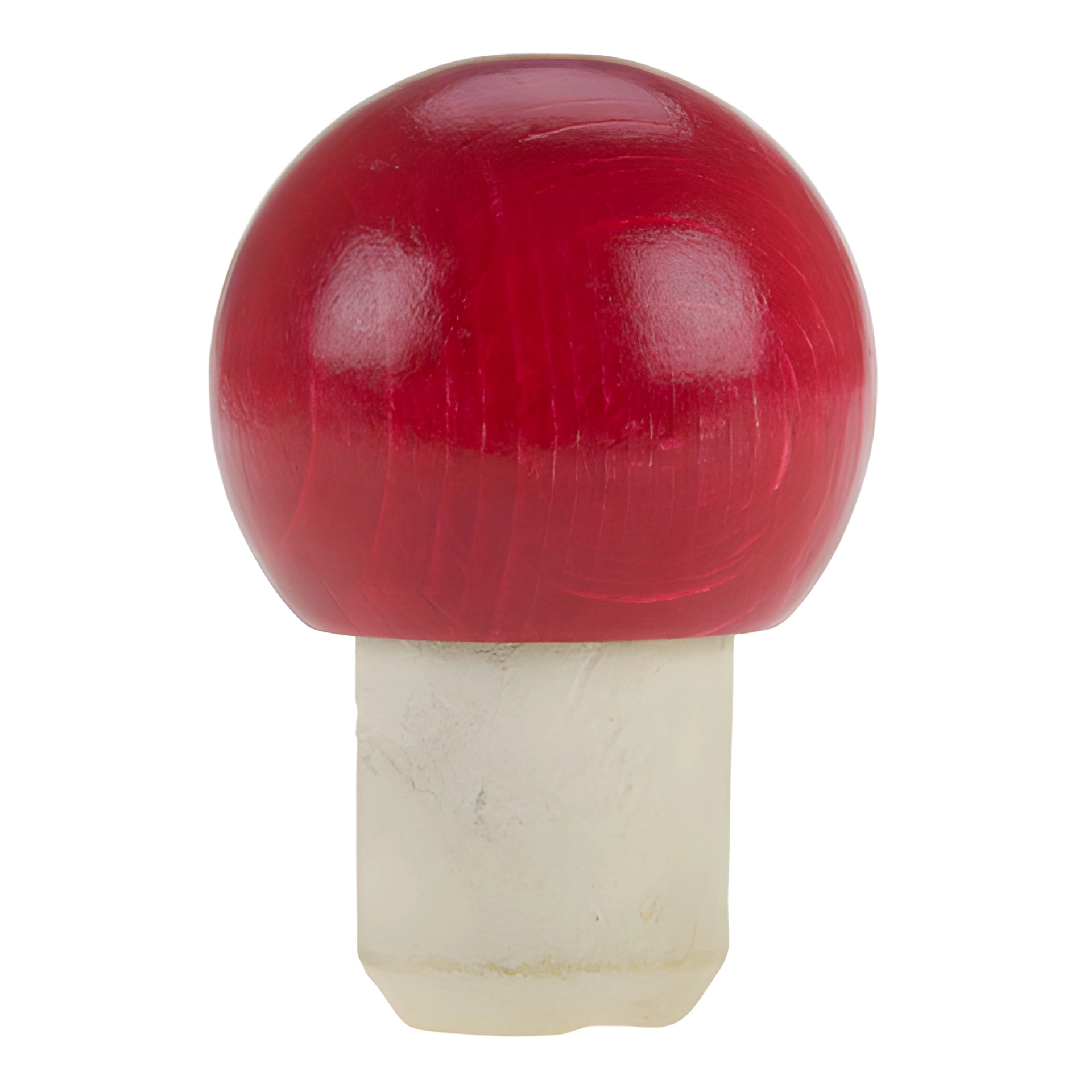 Deko-Korken 18 mm mit Holzkugel rot Ø 32 mm