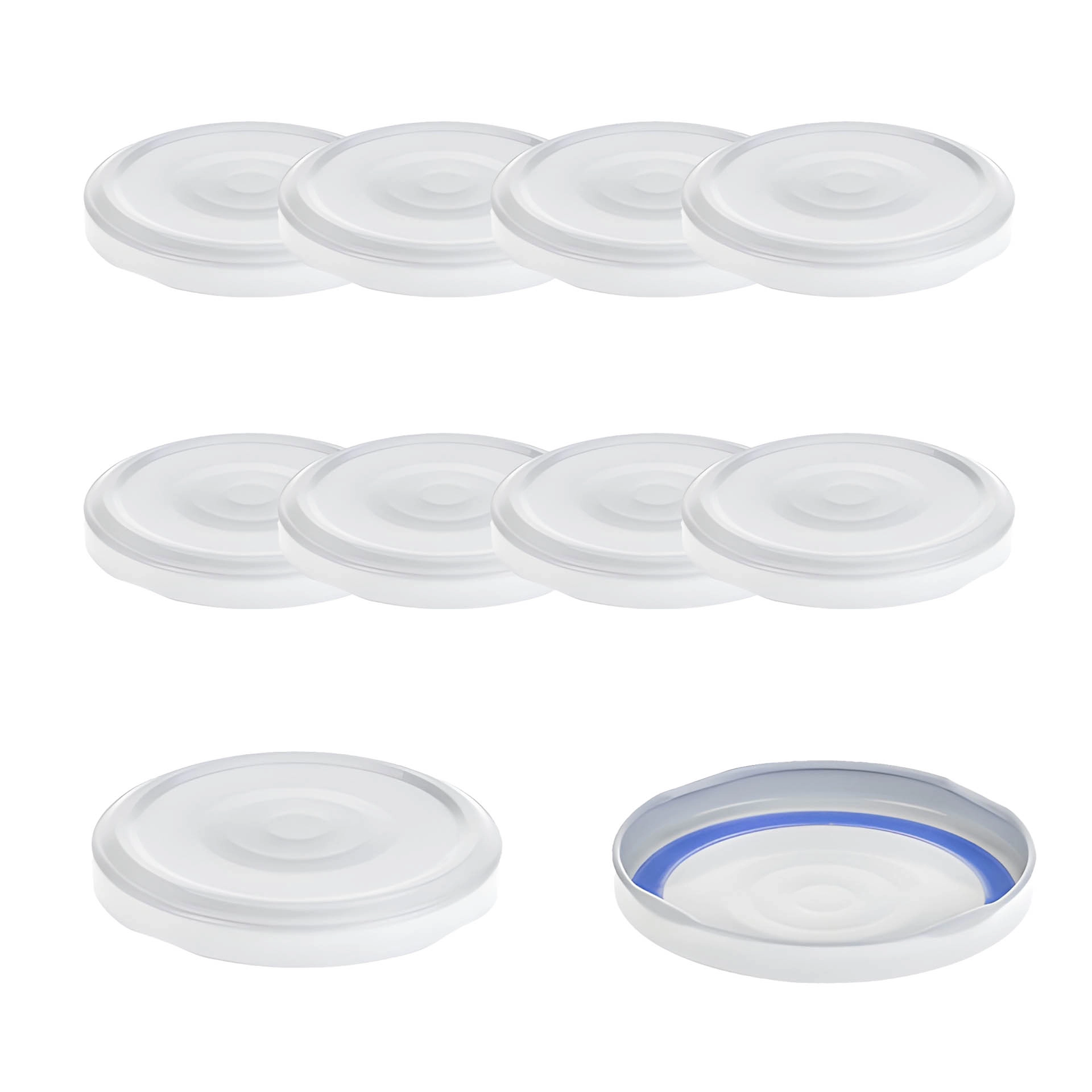 TO  70 weiß past. mit Button BLUESEAL, 10 Stück