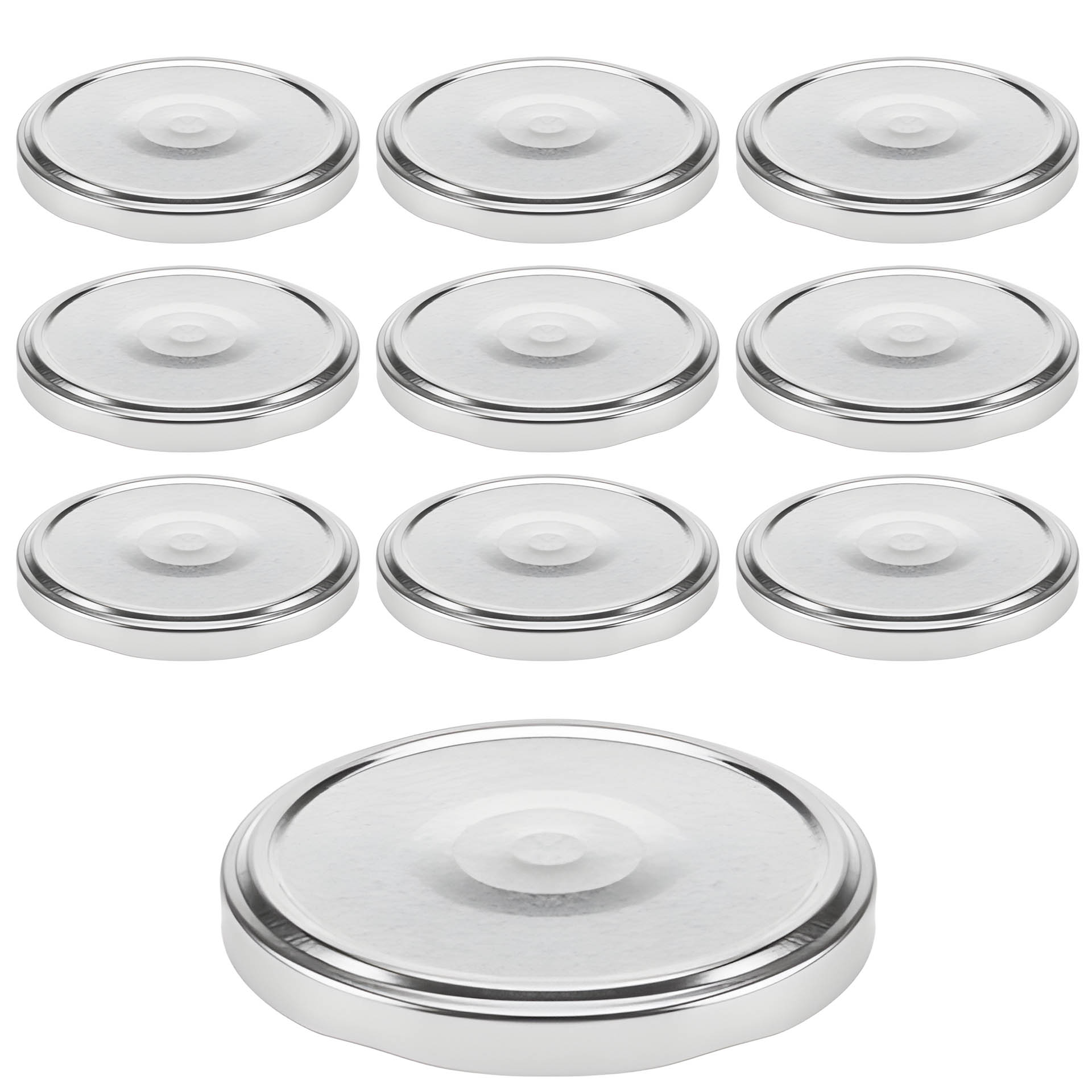 TO  82 silber ster. mit Button, 10 Stück