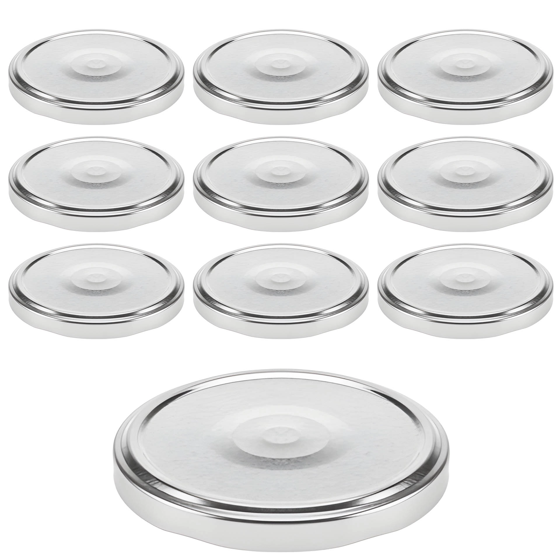 TO  82 silber ster. mit Button, 10 Stück