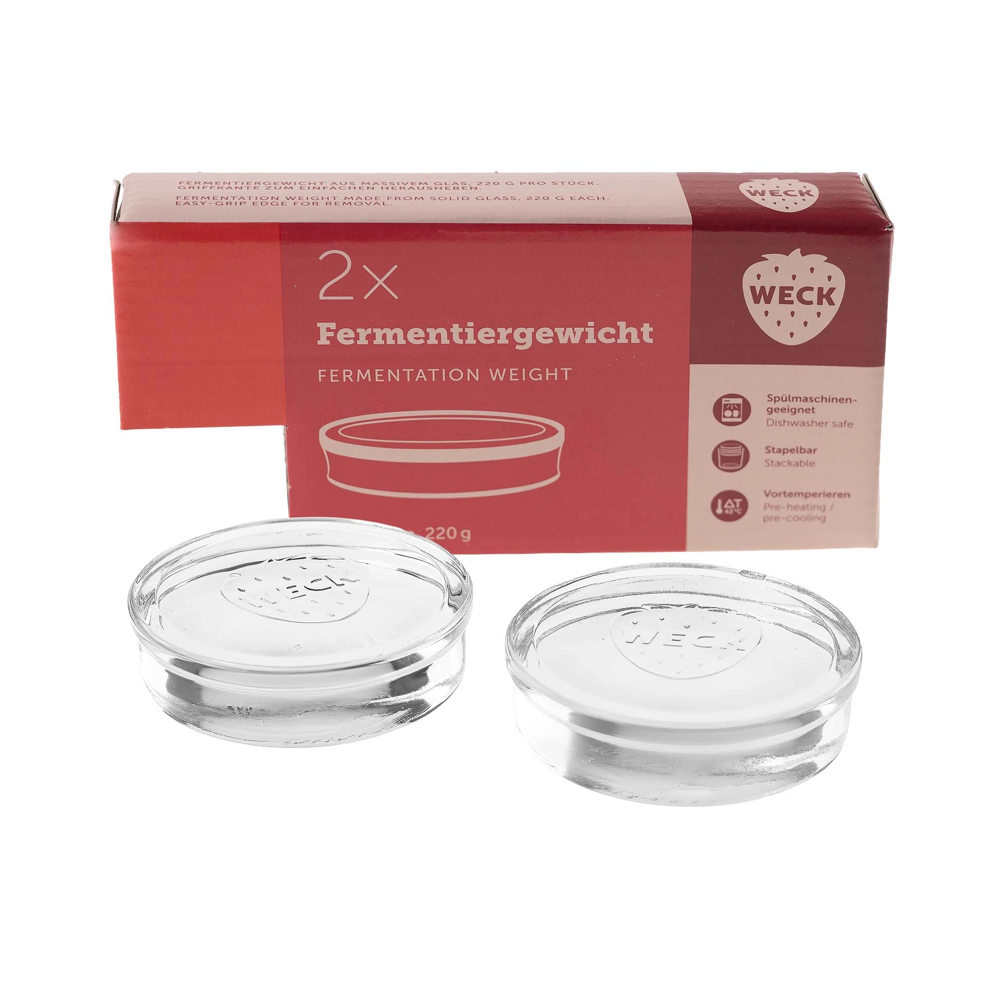 WECK Fermentiergewicht Ø 76,5 mm, 2 Stück