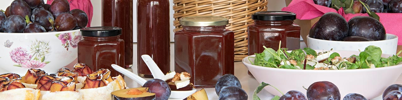 Pflaumen im Glas