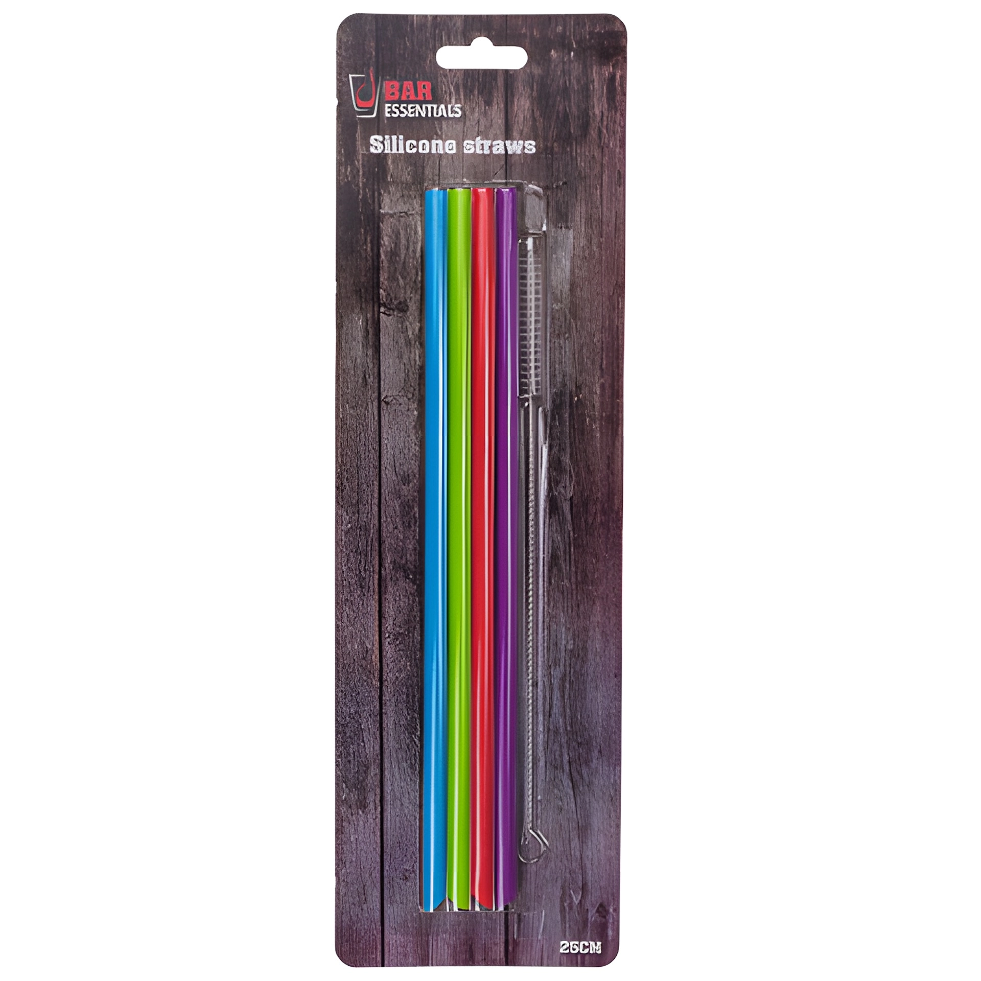 Silikontrinkhalme 25 cm, Ø 8 mm, 4 Stück