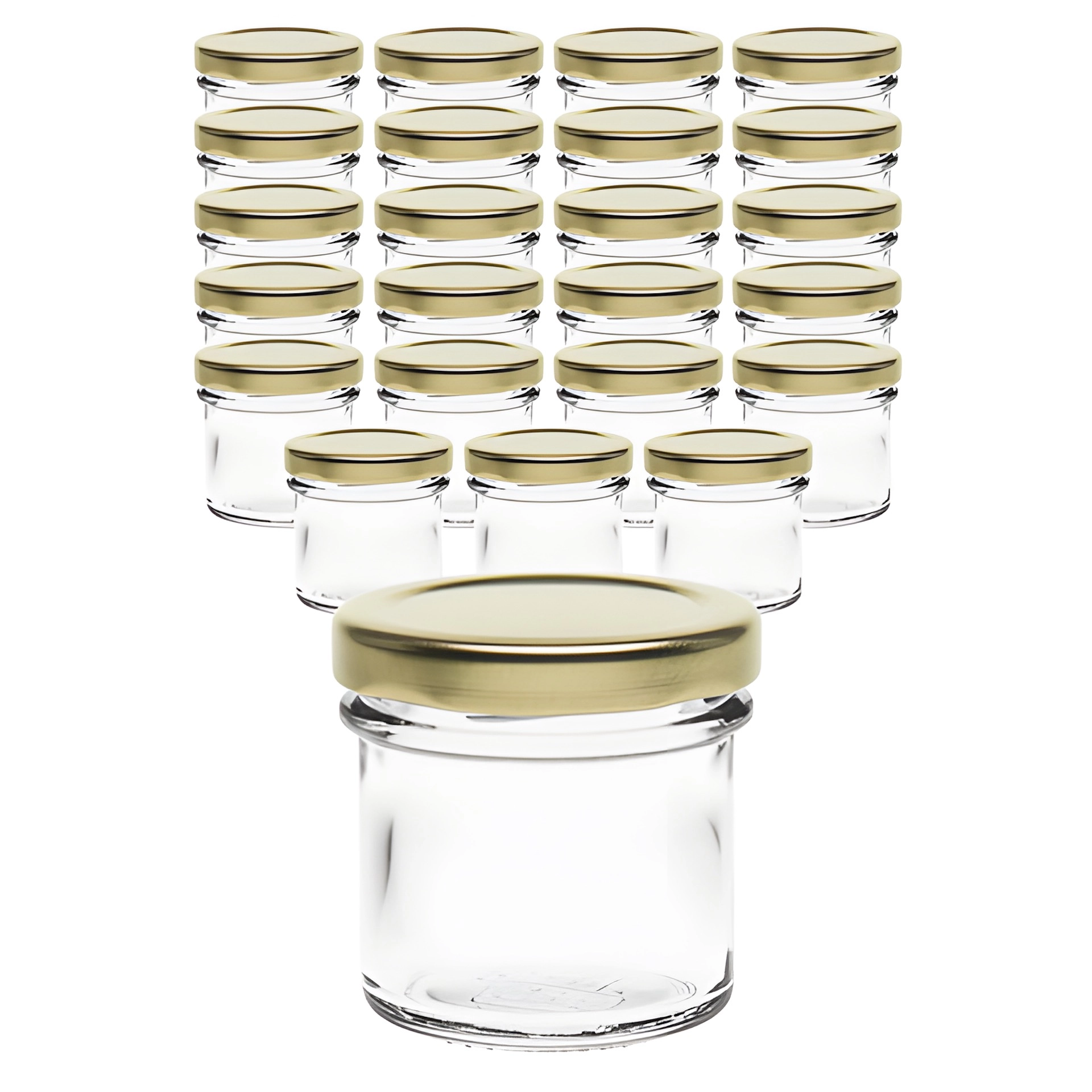 24er Set Ingenio 72 ml mit Deckel gold