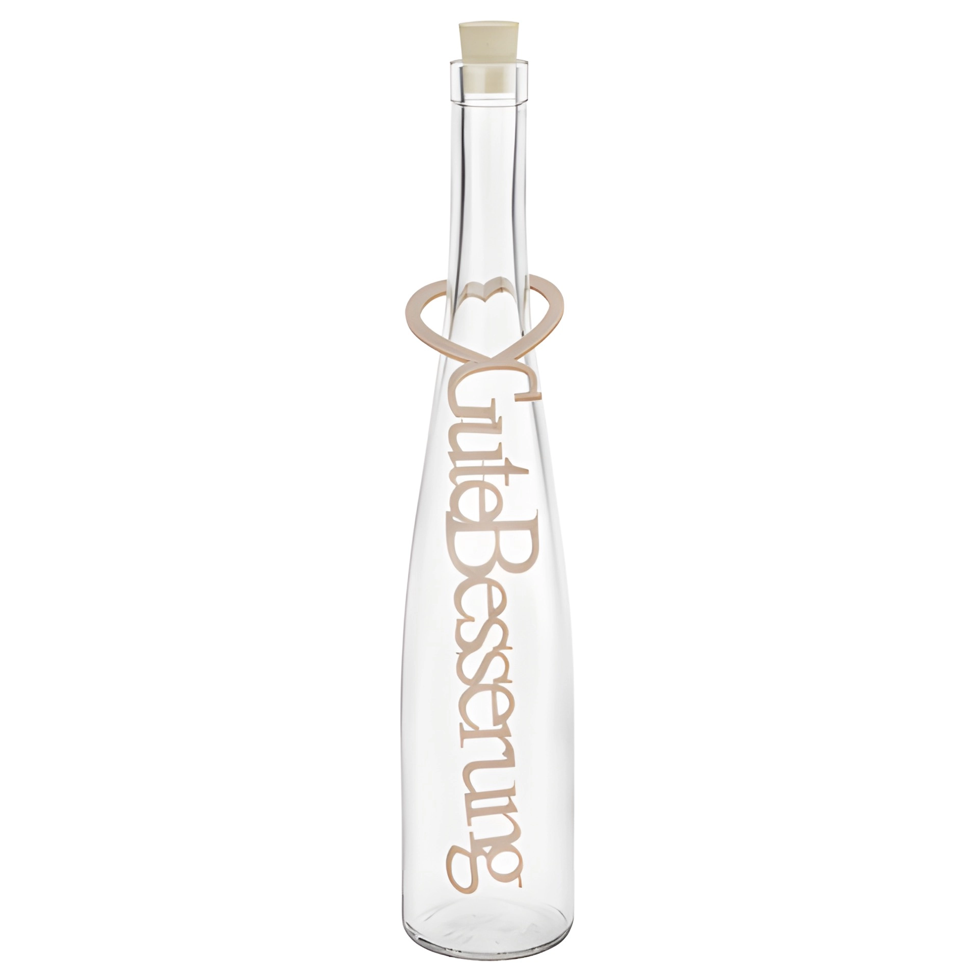 Geschenkanhänger 'Gute Besserung' aus Filz, beige, 25 cm
