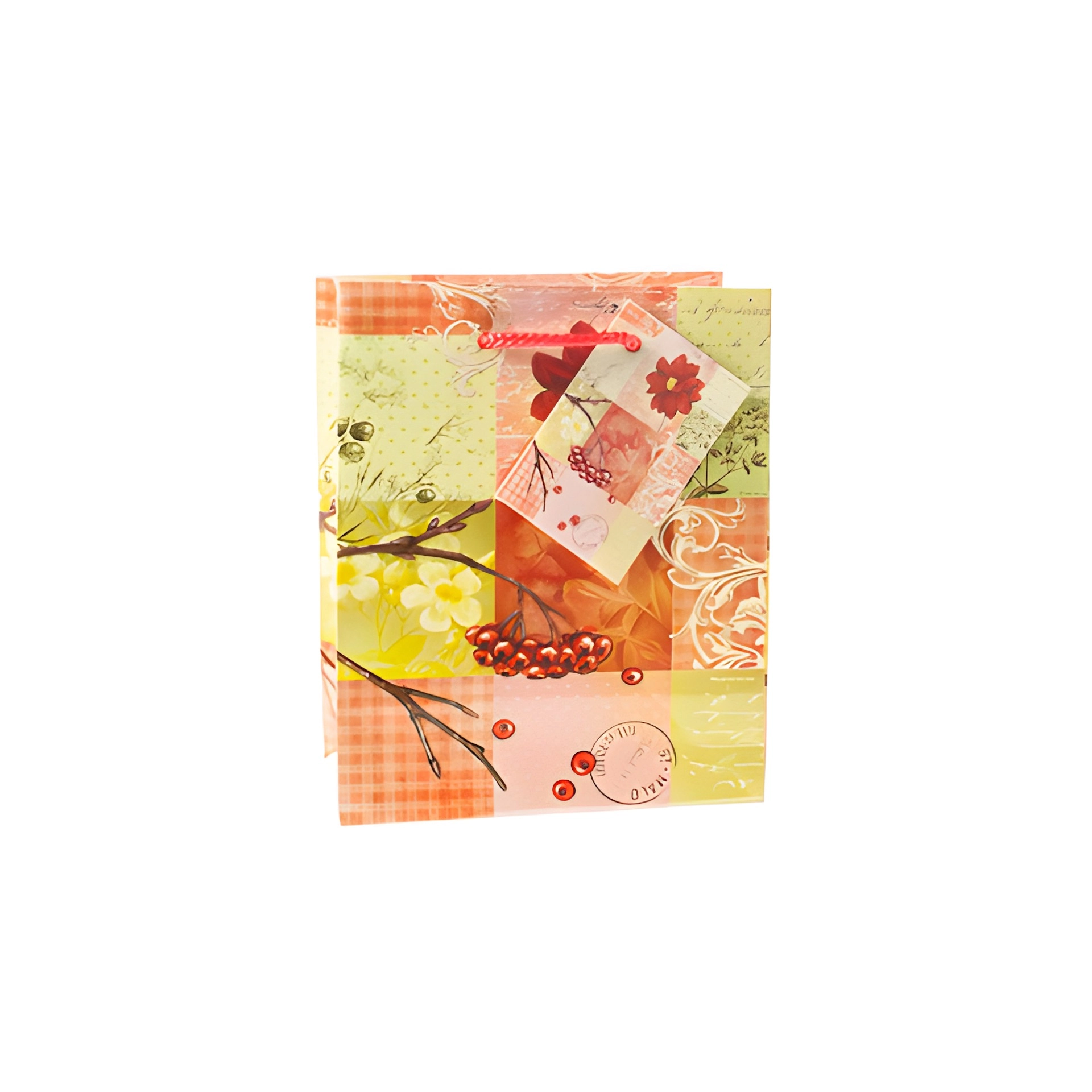 Geschenktüte 'Mosaik Blumen', klein