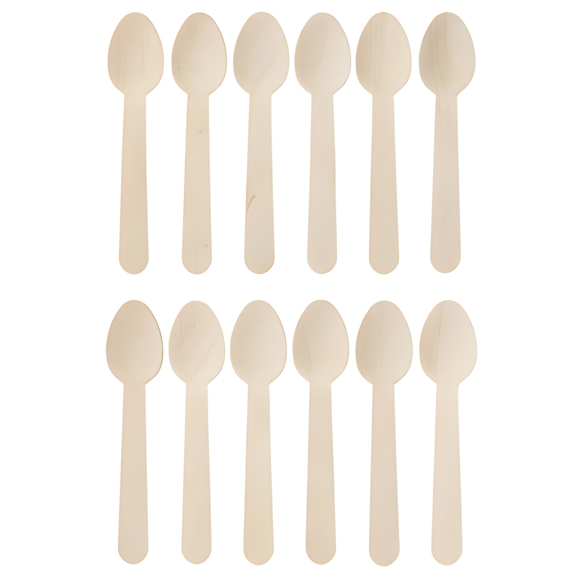 Kaffeelöffel aus Bambus, 12er Pack