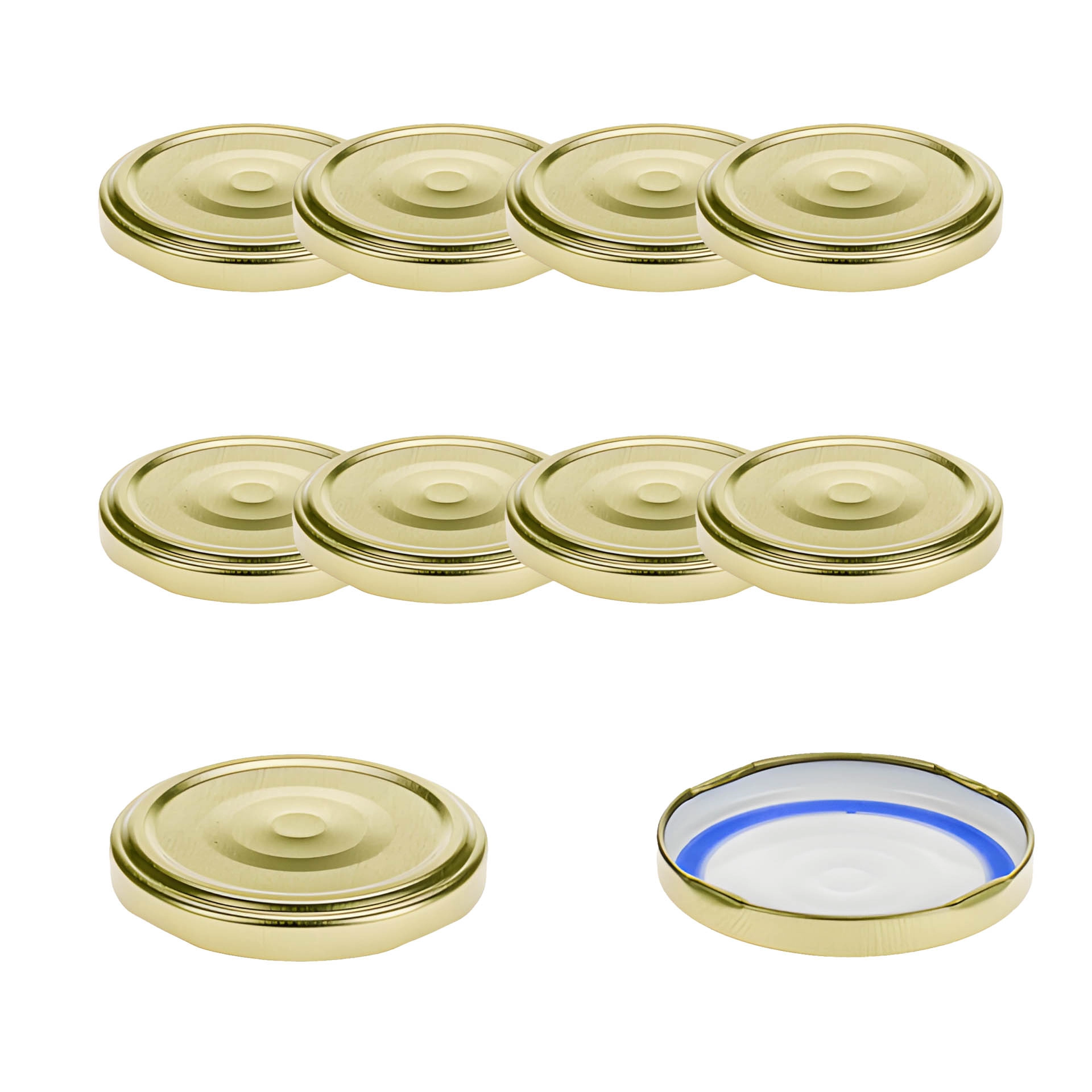 TO  63 gold ster. mit Button BLUESEAL, 10 Stück