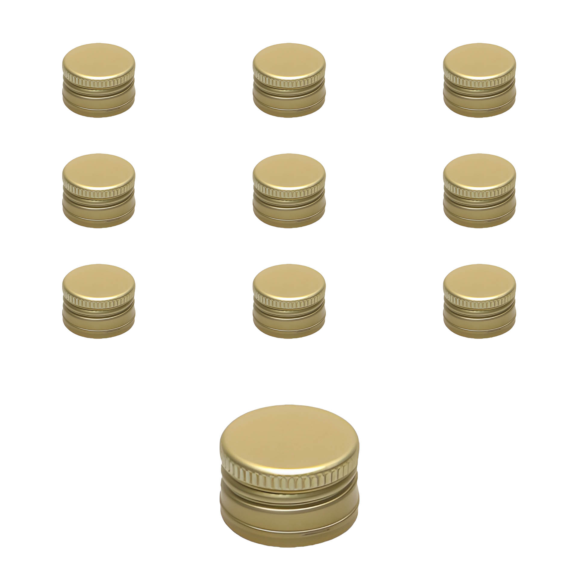 PP 22 gold Aluminium, 10 Stück
