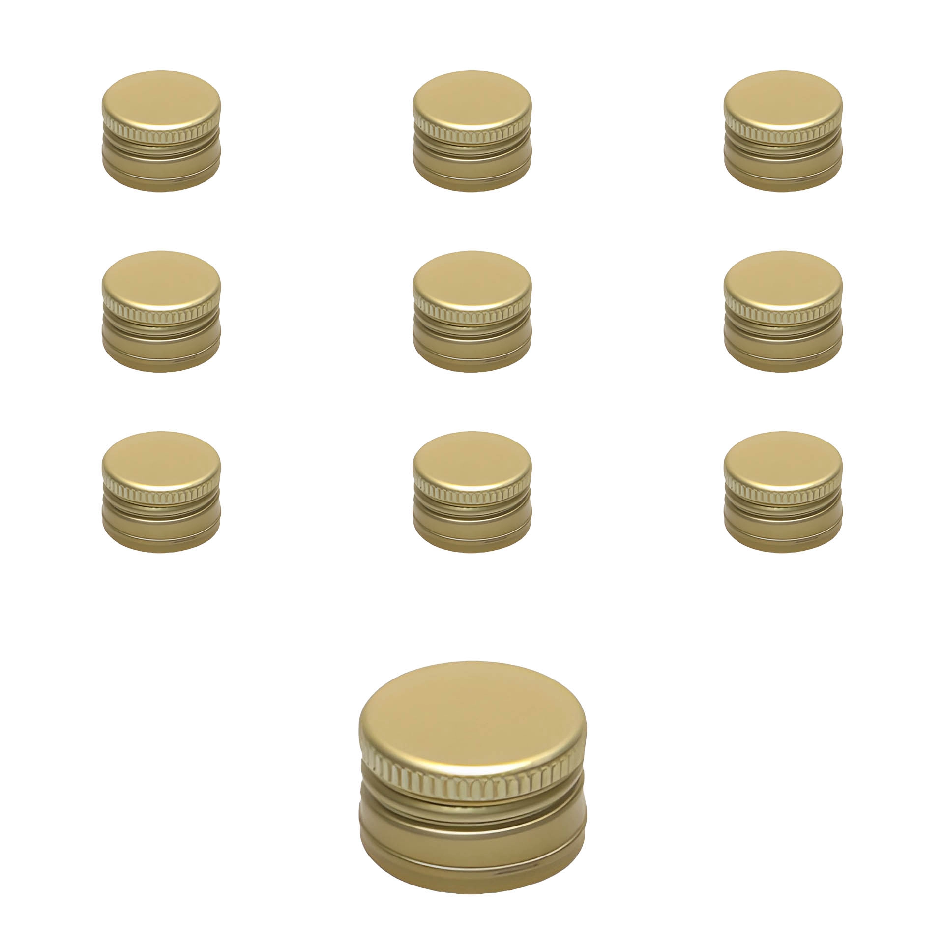 PP 22 gold Aluminium, 10 Stück
