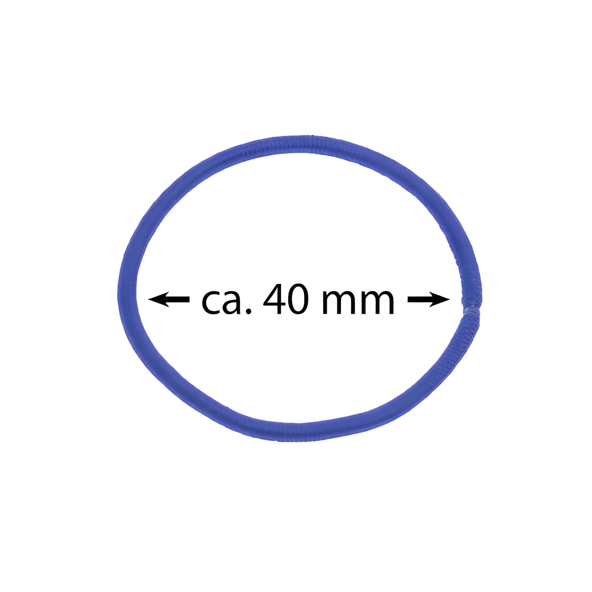 Elastische Schlaufen 40 mm, blau, 10 Stück