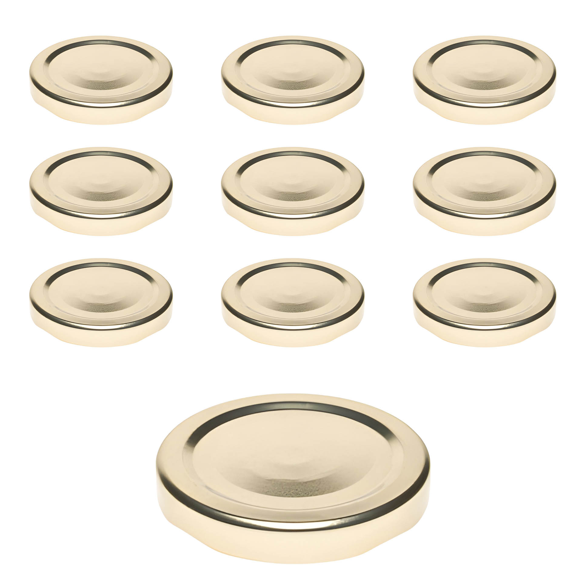 TO  58 gold past. mit Button, 10 Stück