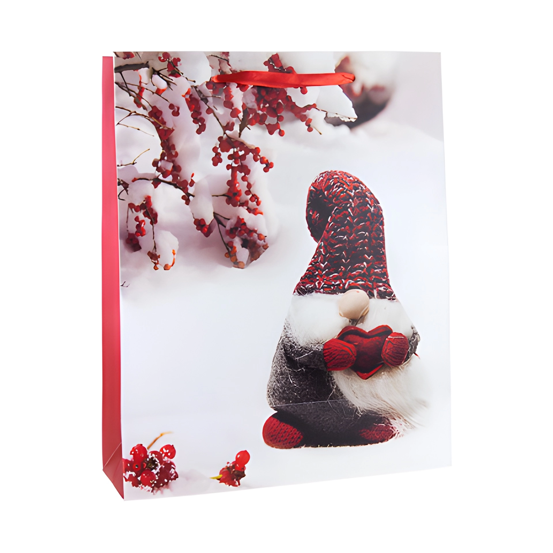Geschenktüte 'Wichtel mit Strickmütze', groß