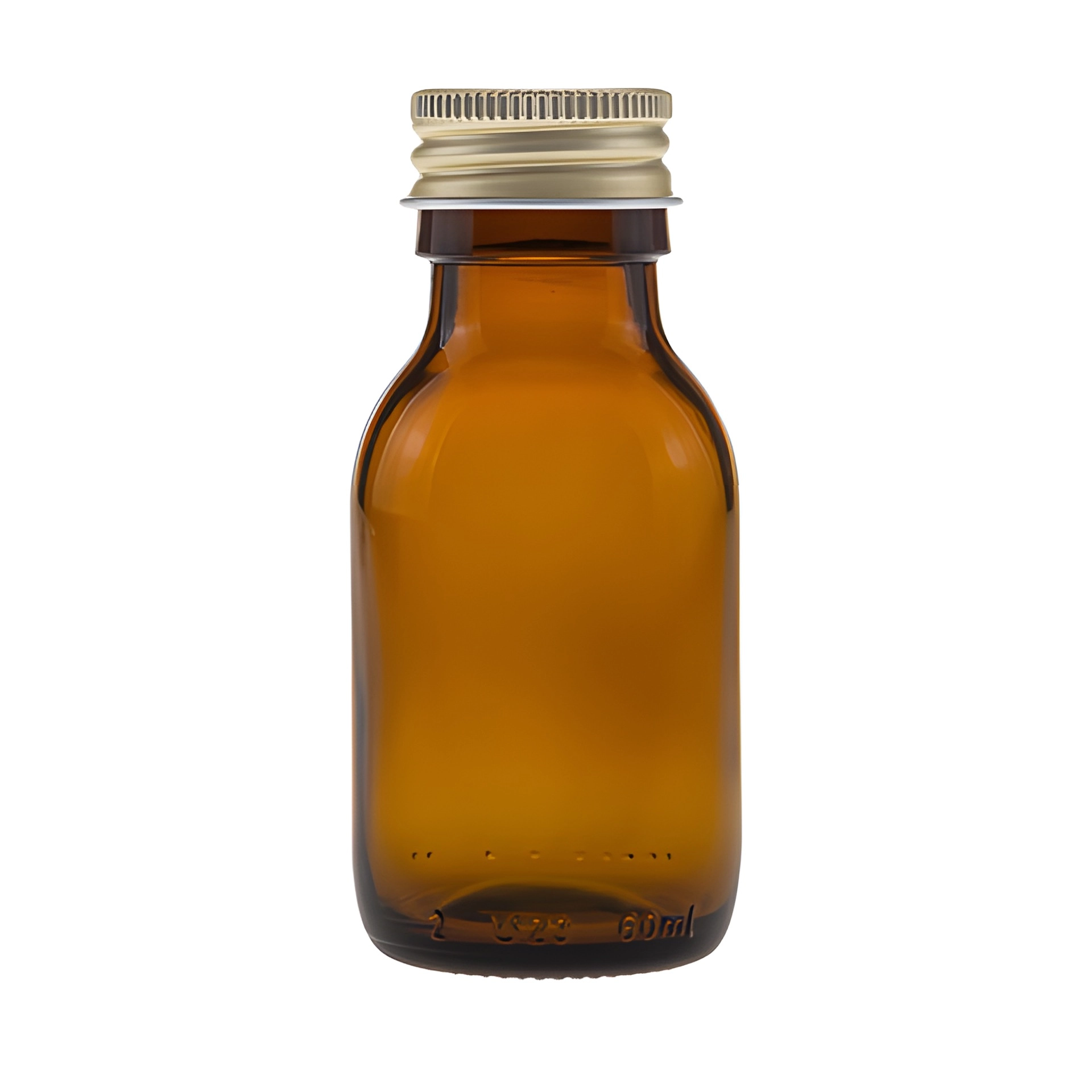 Glasflasche  60 ml braun