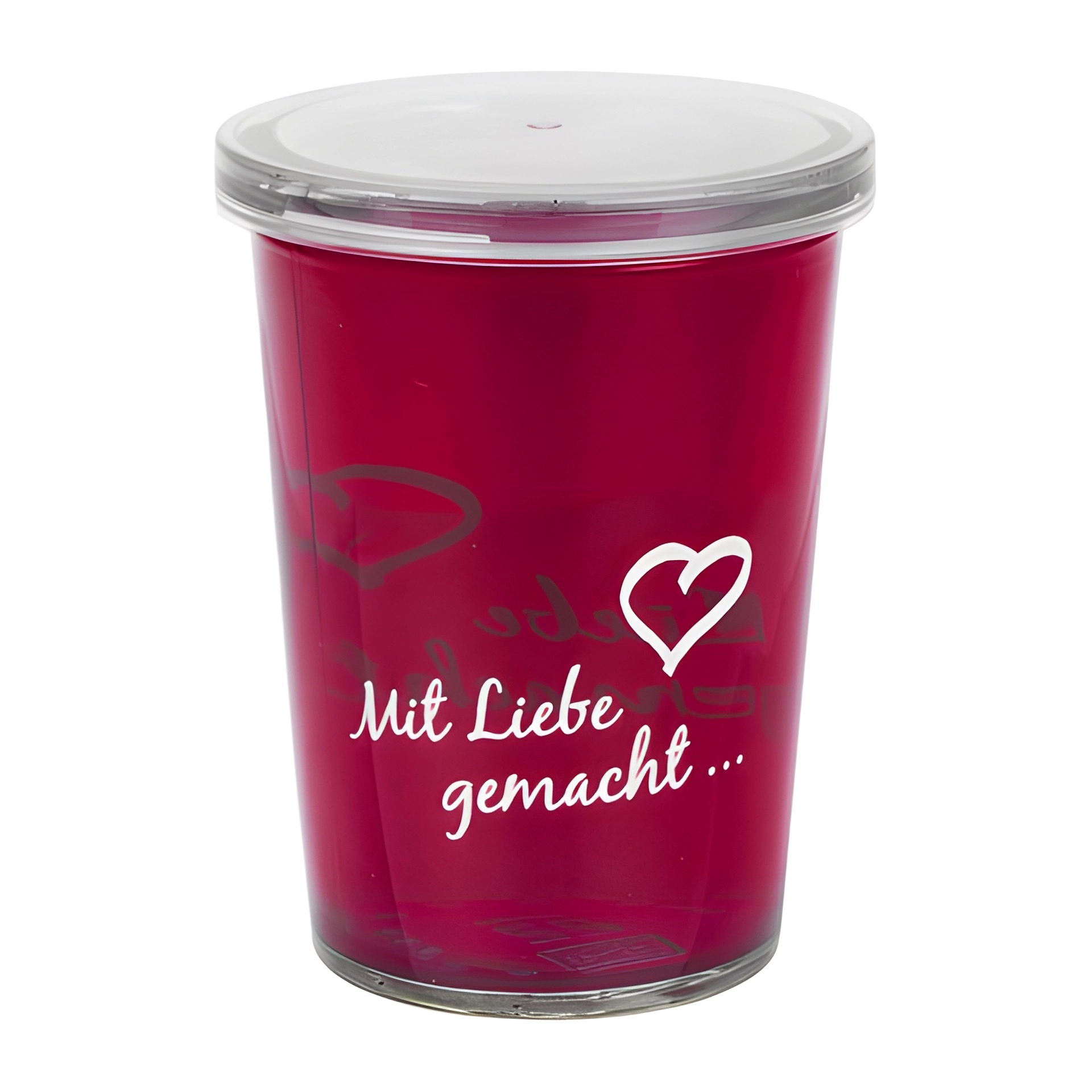 Becherglas 150 ml 'Mit Liebe gemacht'