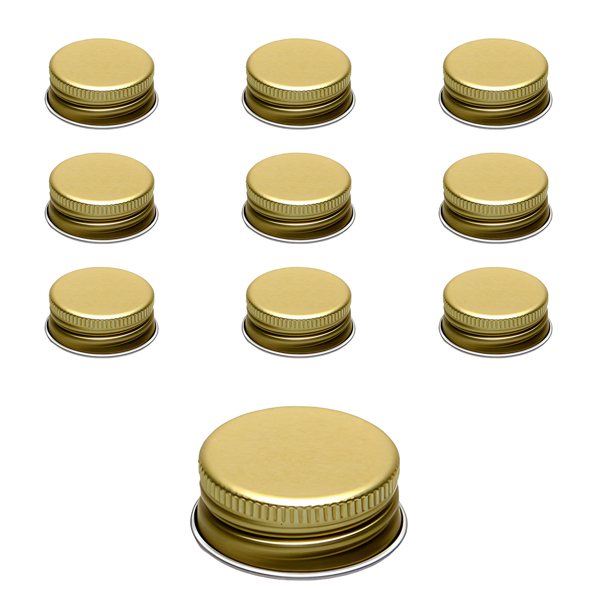 PP 31,5 gold Aluminium, 10 Stück