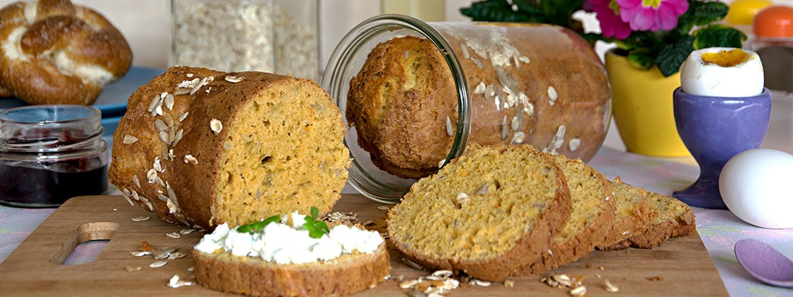Möhren-Joghurt-Brot im Glas