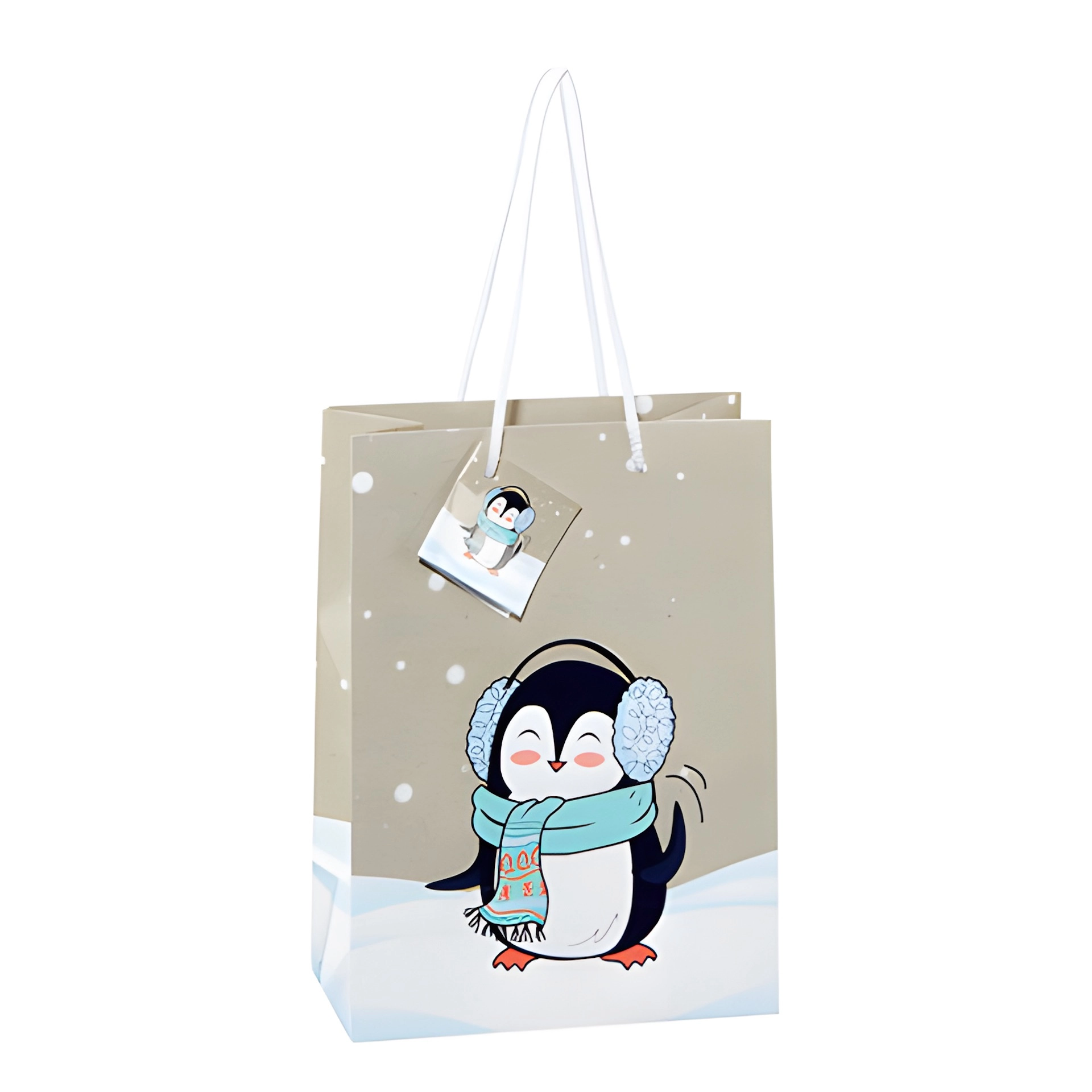 Geschenktüte 'Pinguin', mittel