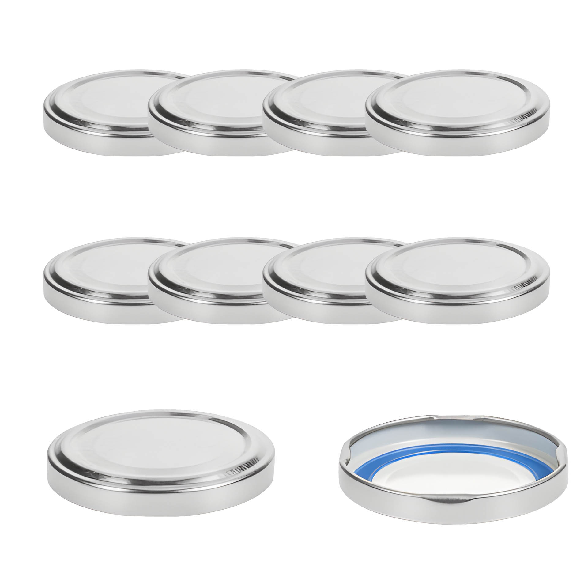 TO  82 silber für Kaltabfüllung BLUESEAL, 10 Stück