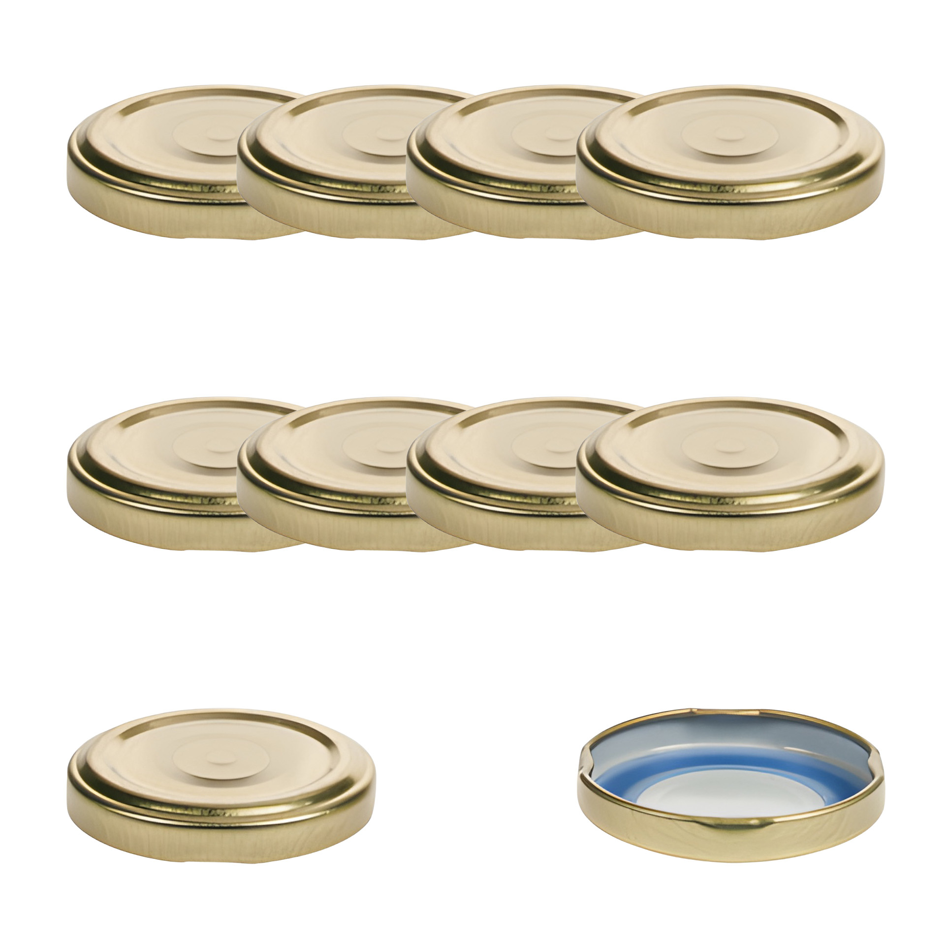 TO  48 gold past. mit Button BLUESEAL, 10 Stück