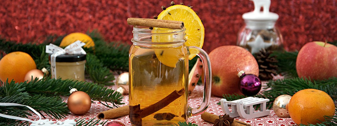 Weißer Apfelglühwein