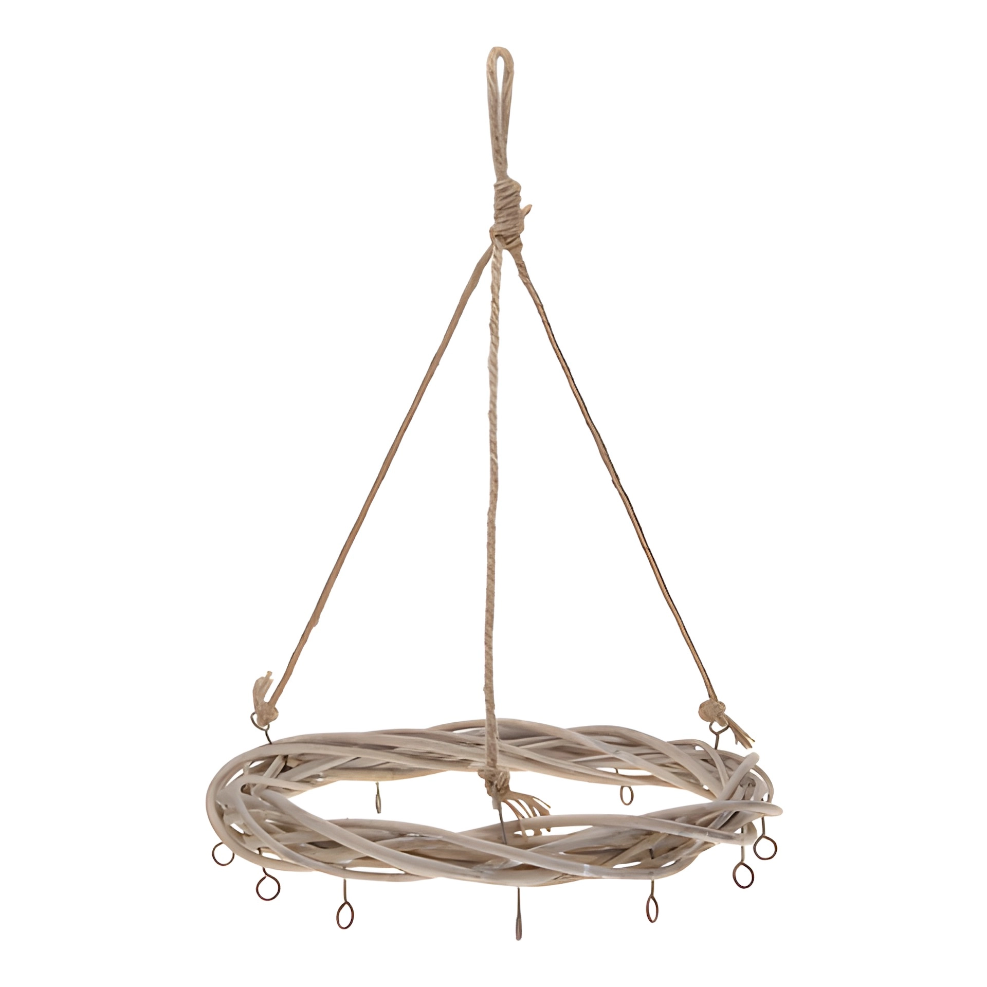 Deko-Weidenring mit Haken, Ø 35 cm