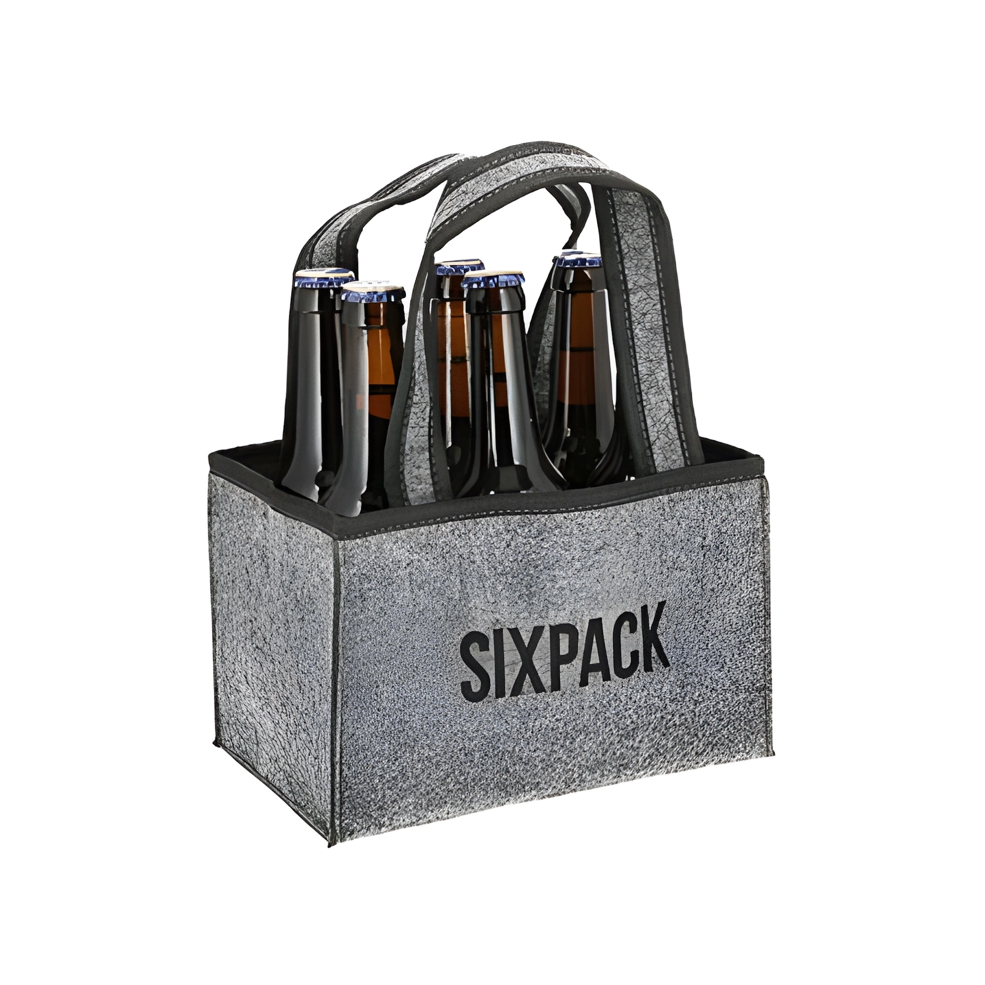 Flaschenträger 'Sixpack' aus Filz, 23 x 14 x 15 cm