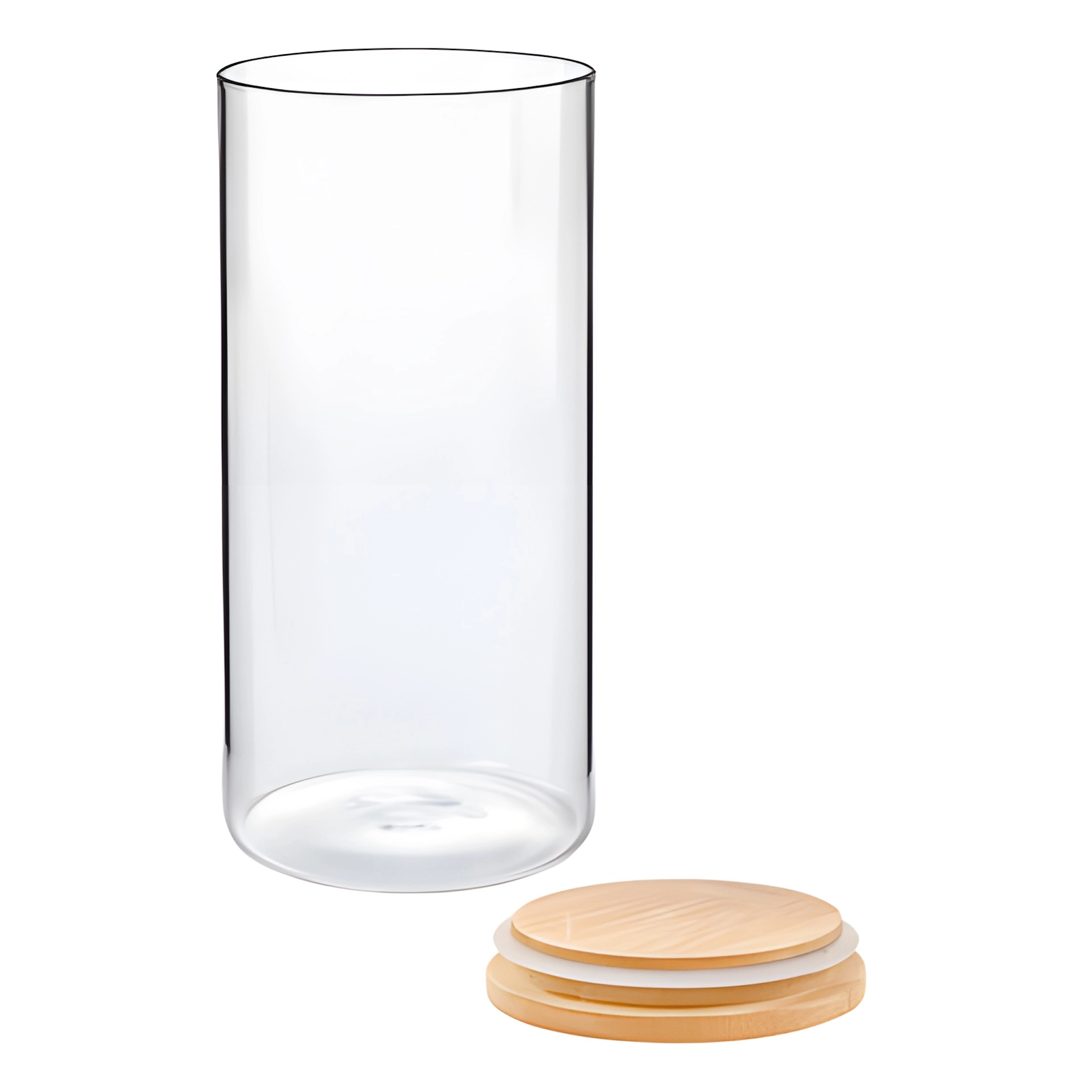 Vorratsglas 1200 ml mit Bambusdeckel
