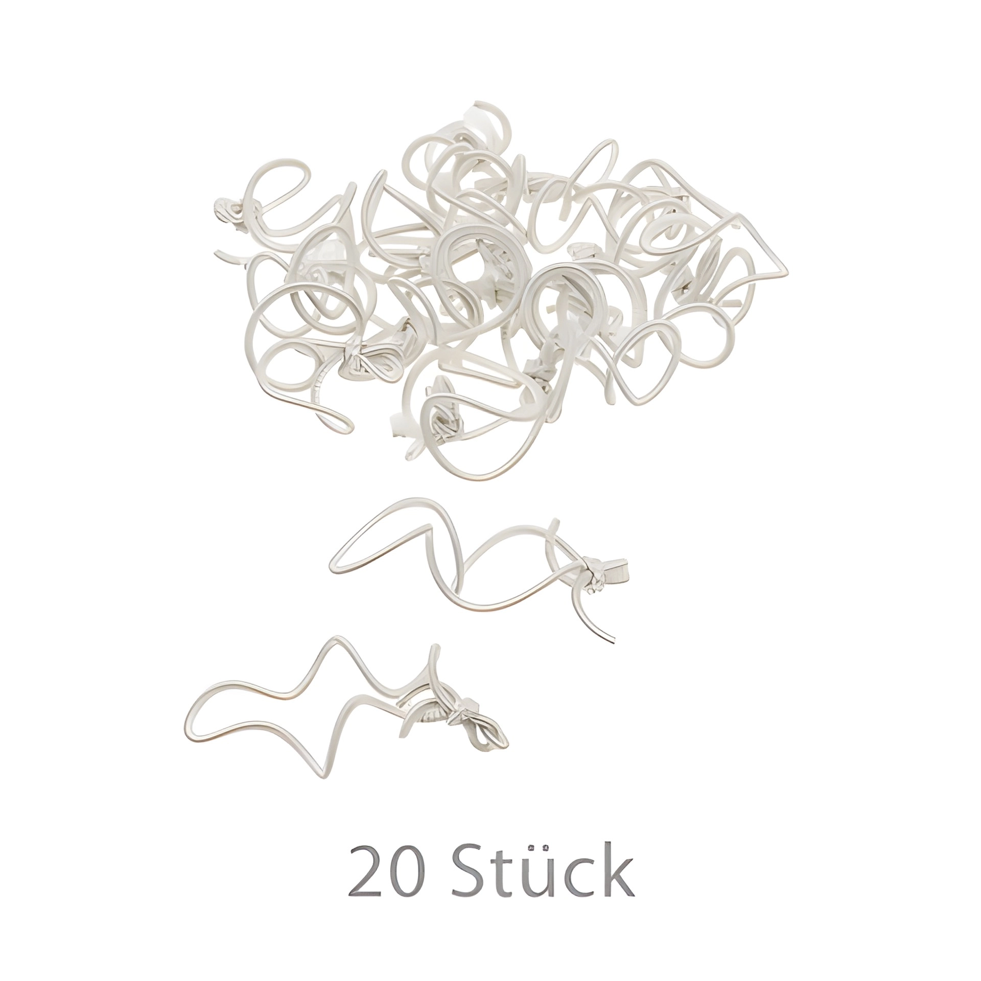 Textilschlaufen weiß - 20er Pack