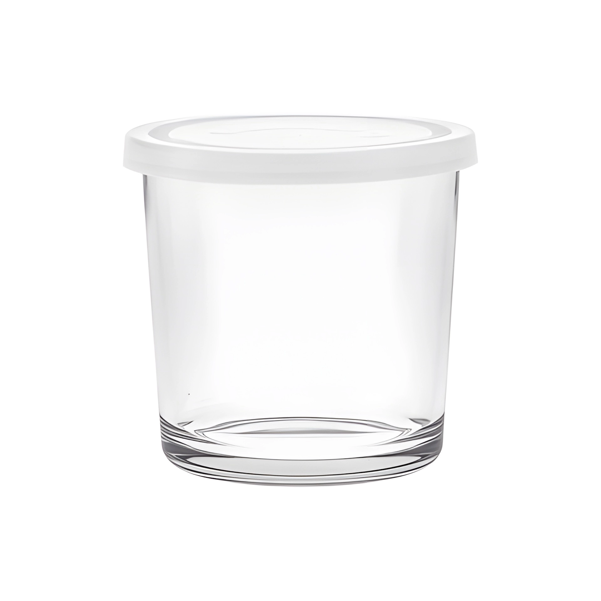 Servierglas 'Igloo' 400 ml mit Deckel, weiß