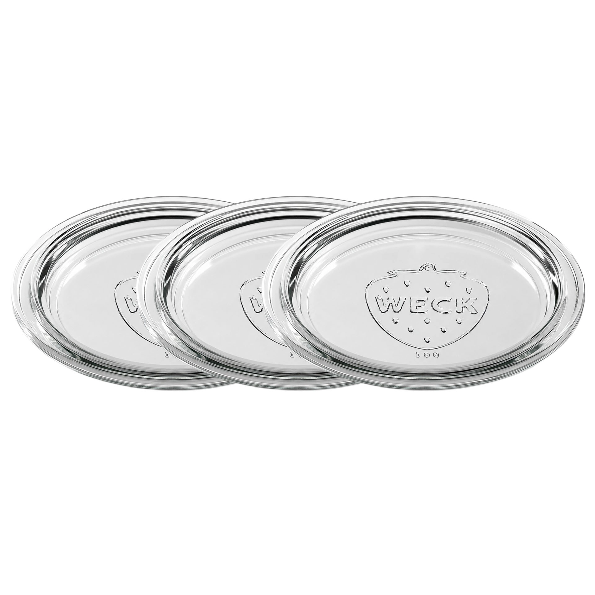 WECK-Glasdeckel 100 mm, 3 Stück