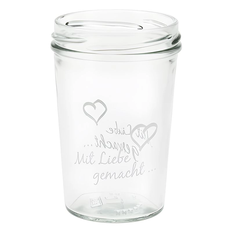 Becherglas 150 ml TO 66 'Mit Liebe gemacht'