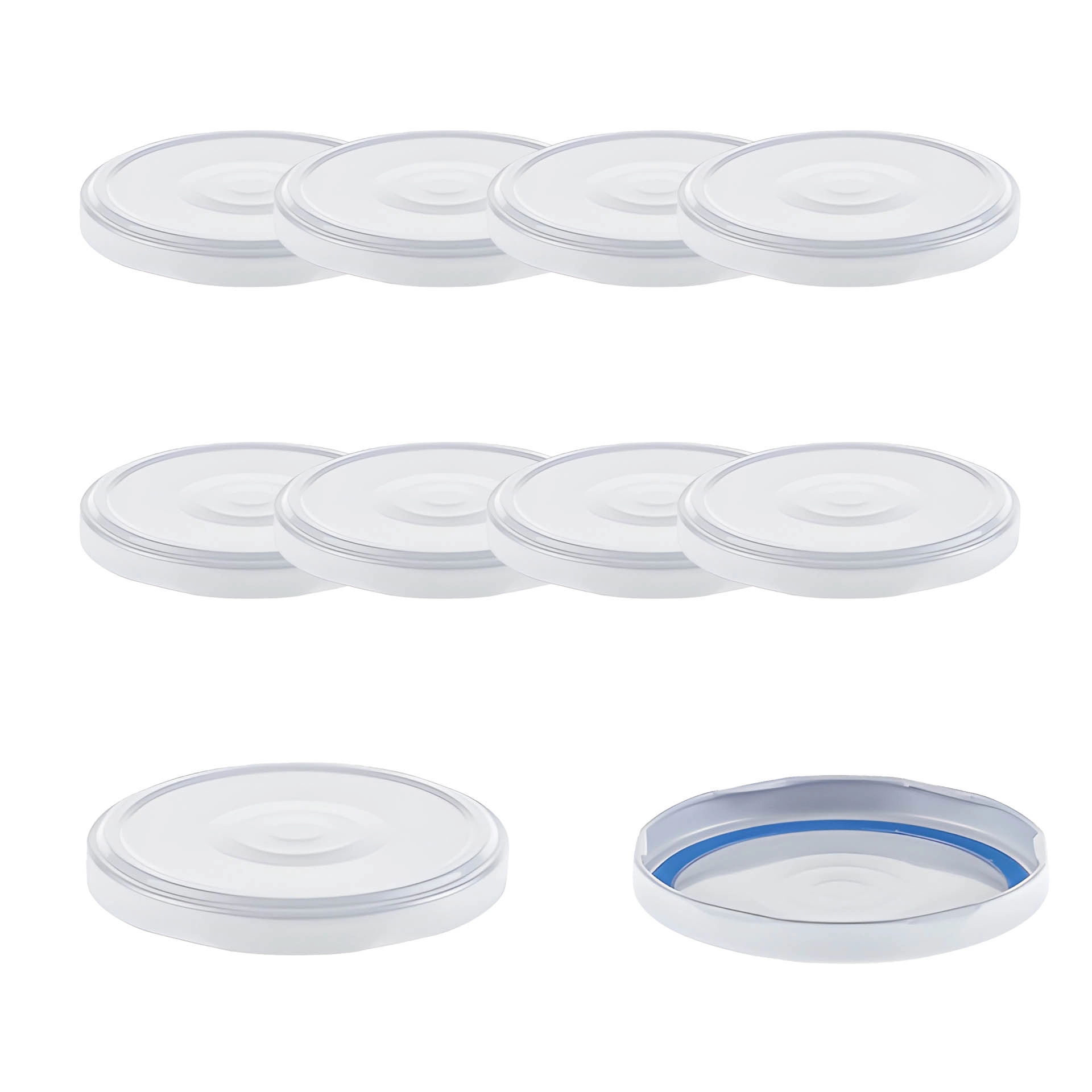 TO  82 weiß ster. mit Button BLUESEAL, 10 Stück