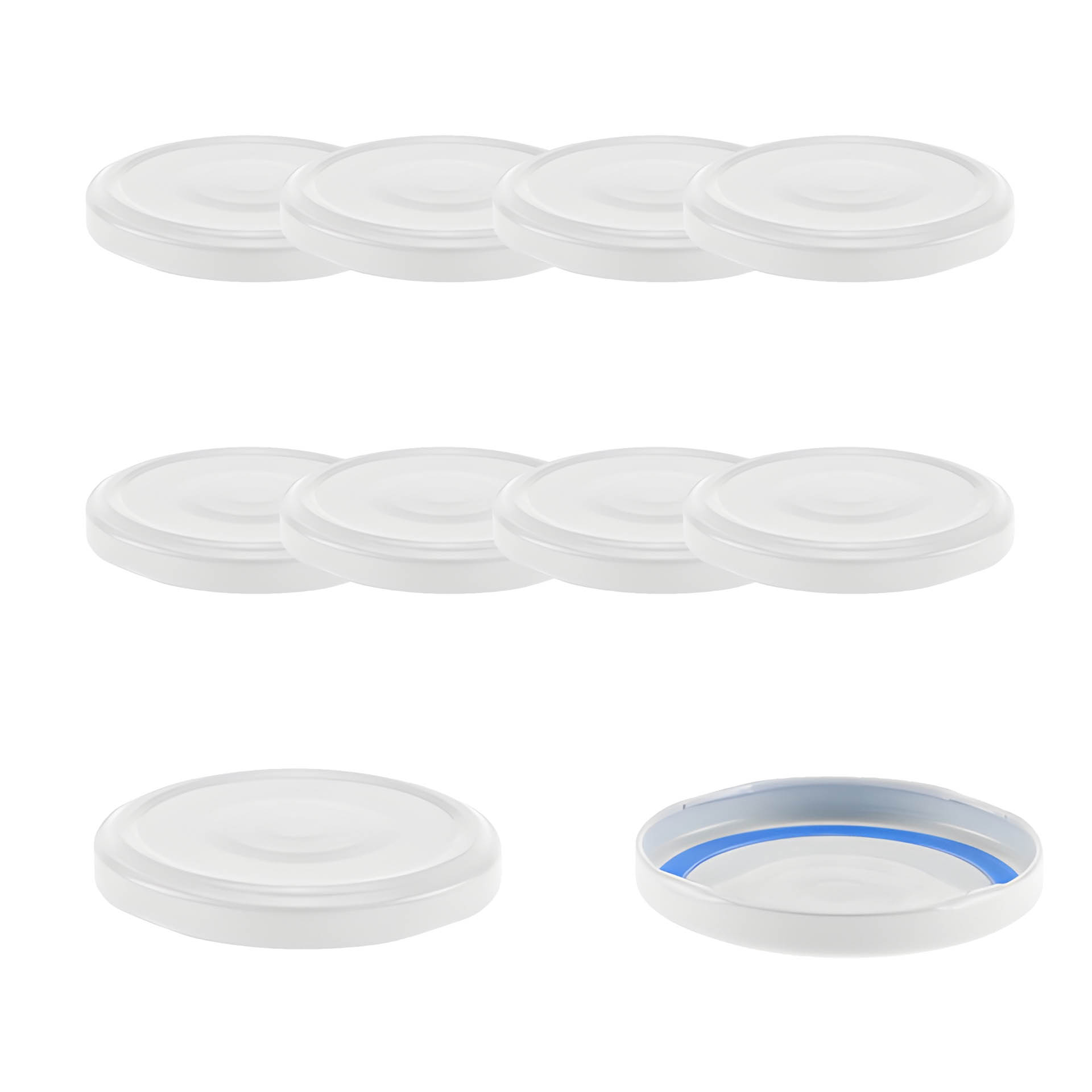 TO  66 weiß past. mit Button BLUESEAL, 10 Stück
