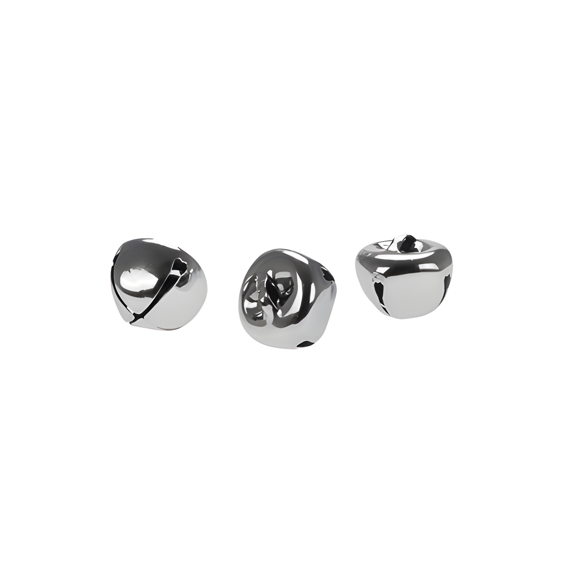 Glöckchen 1,5 cm, silber, 16 Stück