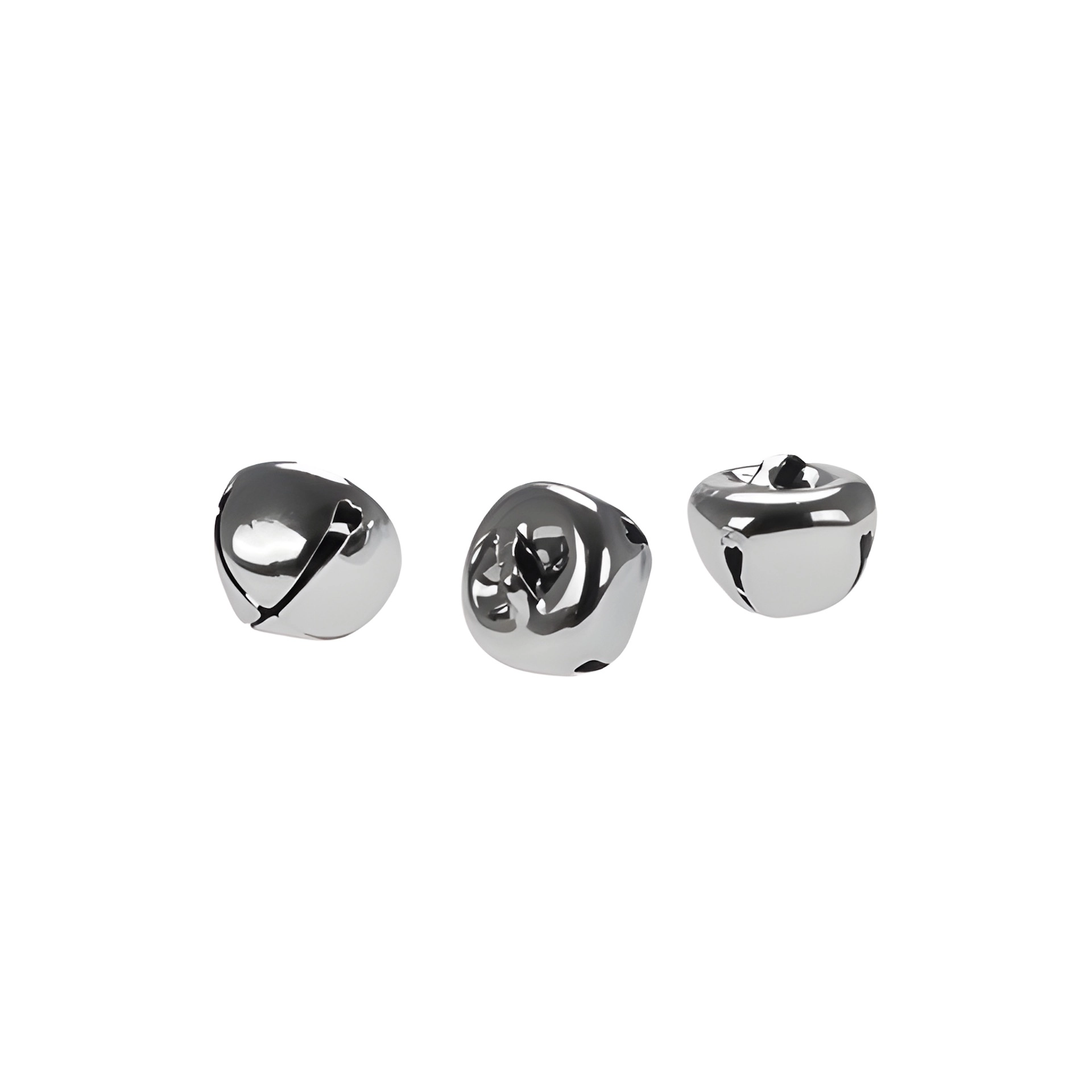 Glöckchen 1,5 cm, silber, 16 Stück