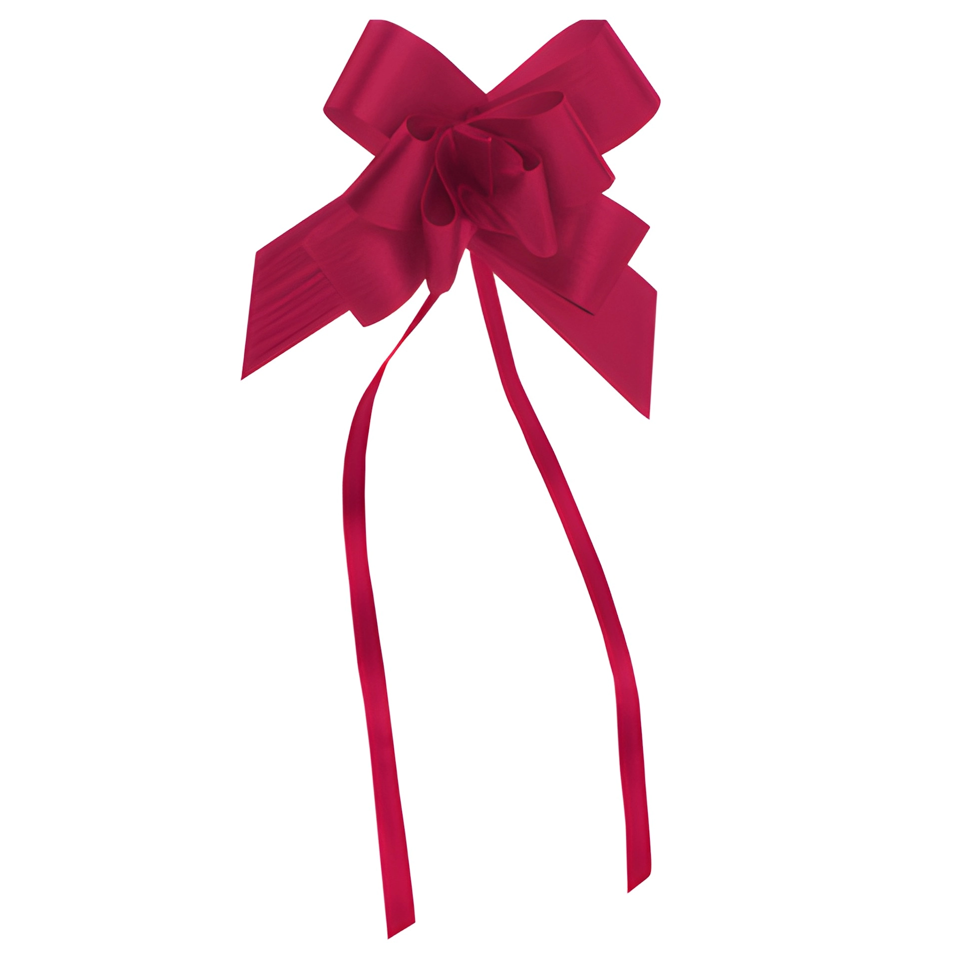 Ziehschleife Paperlook ca. 80 mm, bordeaux, 100 Stück