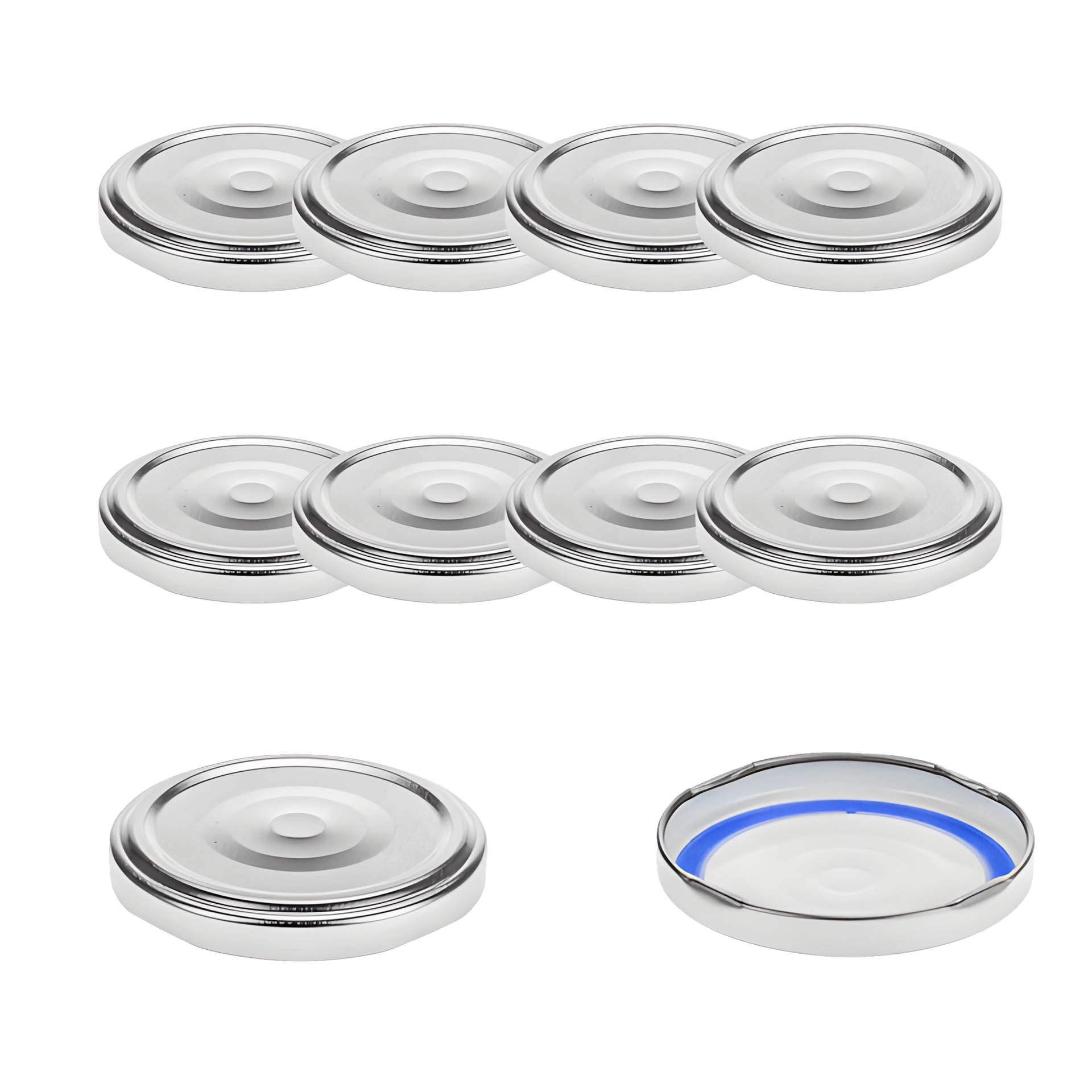 TO  63 silber past. mit Button BLUESEAL, 10 Stück