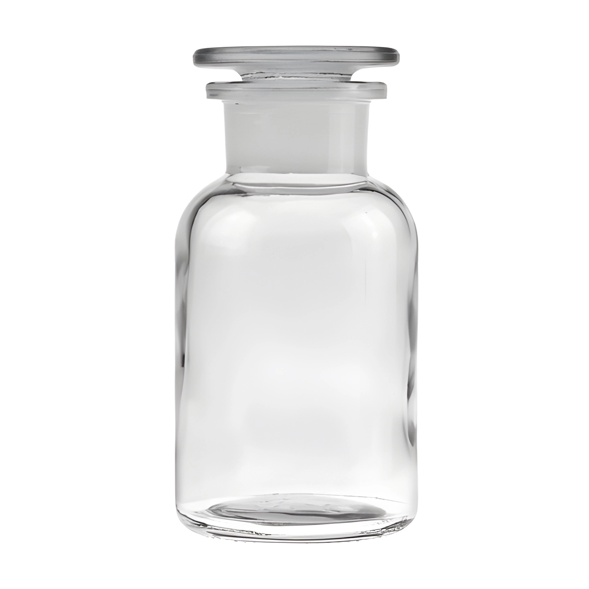 Apothekerflasche mit Glasstopfen  250 ml weiß