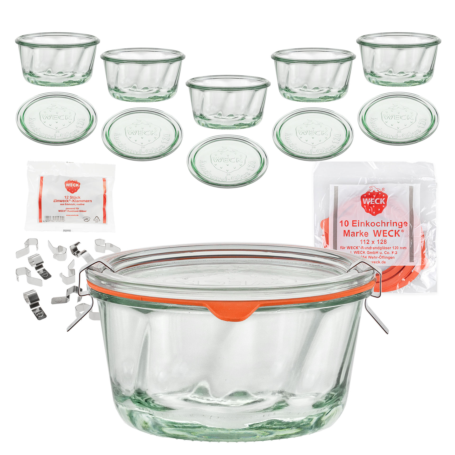 WECK-Gugelhupfglas 450 ml, 6er Set