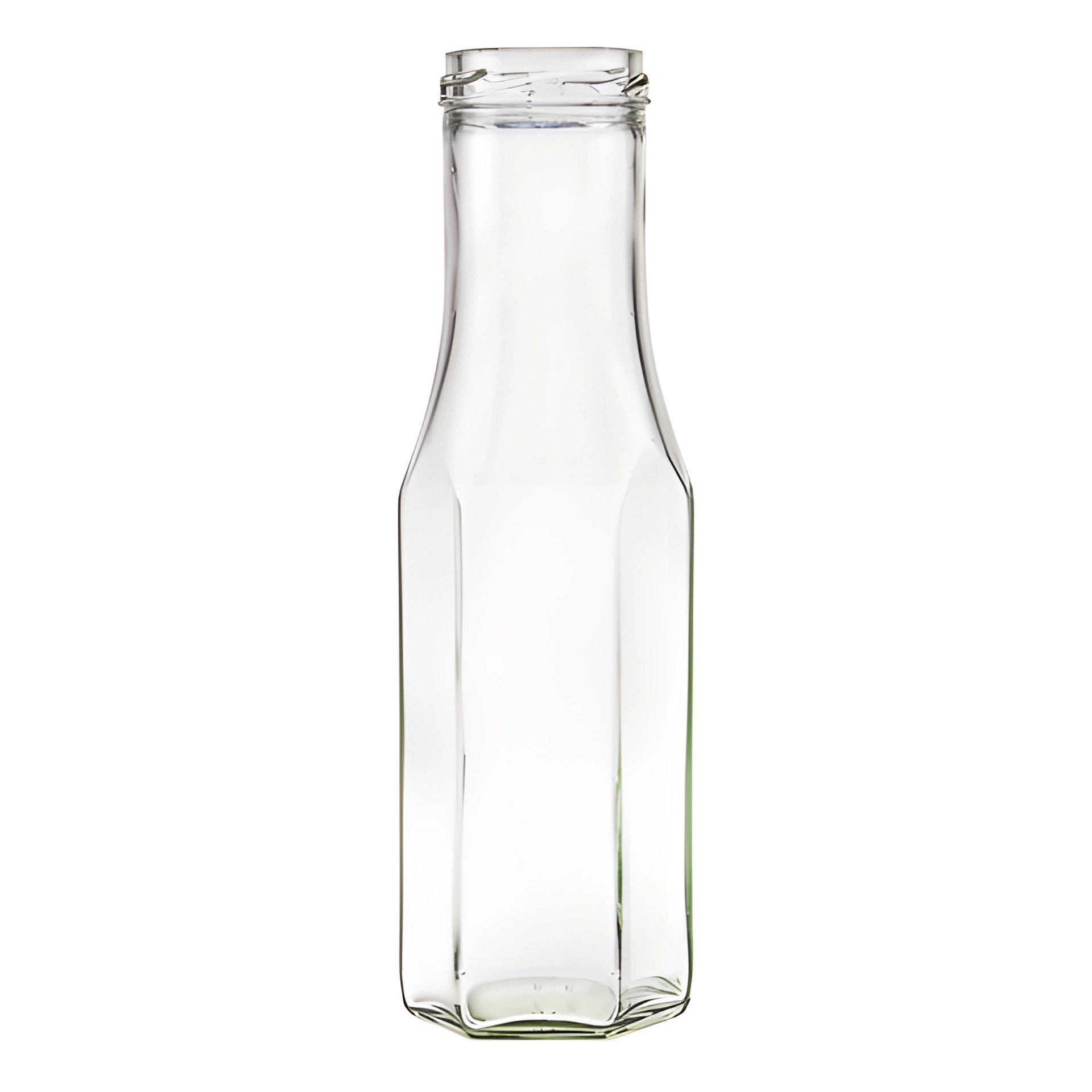 Weithalsflasche  256 ml sechseckig