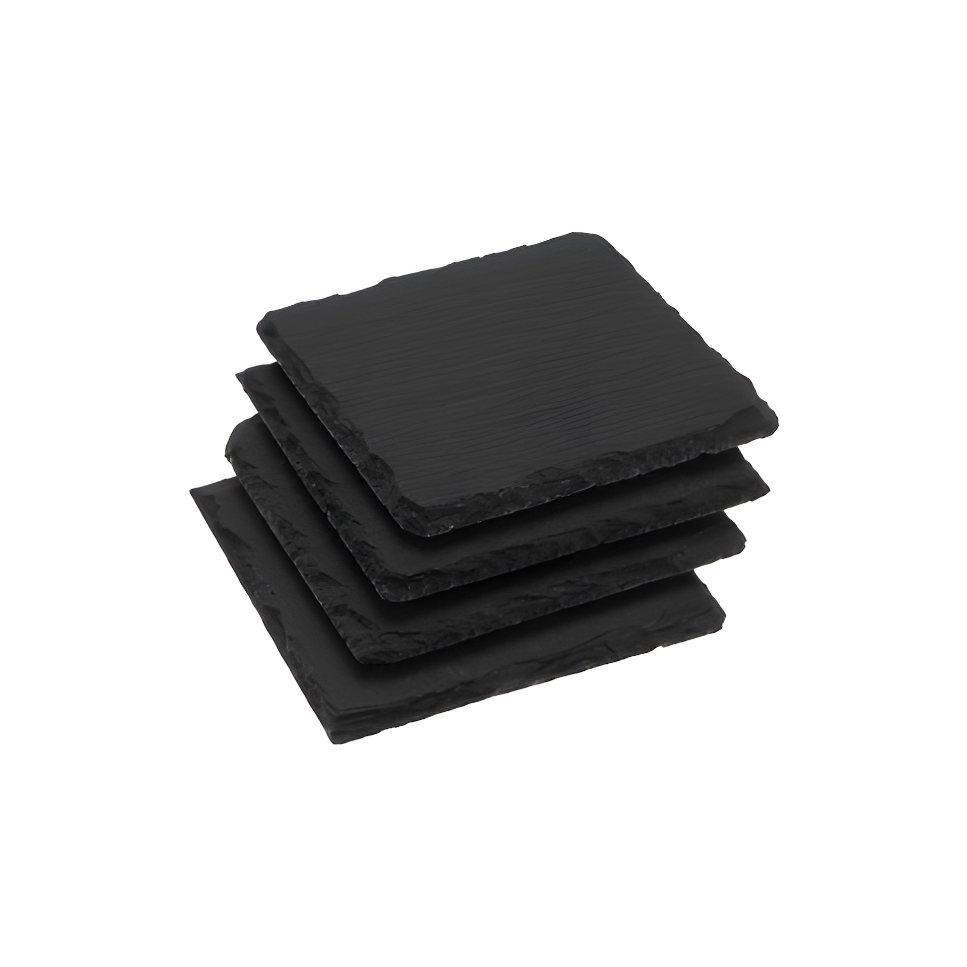 Schieferuntersetzer 10 x 10 cm, 4er Pack