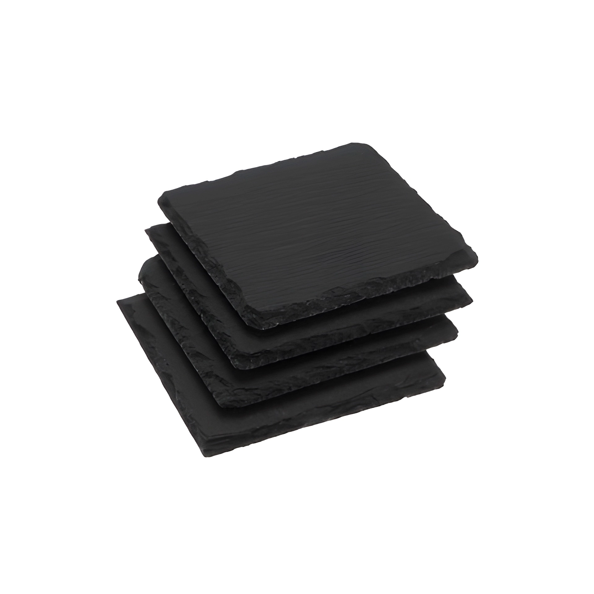 Schieferuntersetzer 10 x 10 cm, 4er Pack