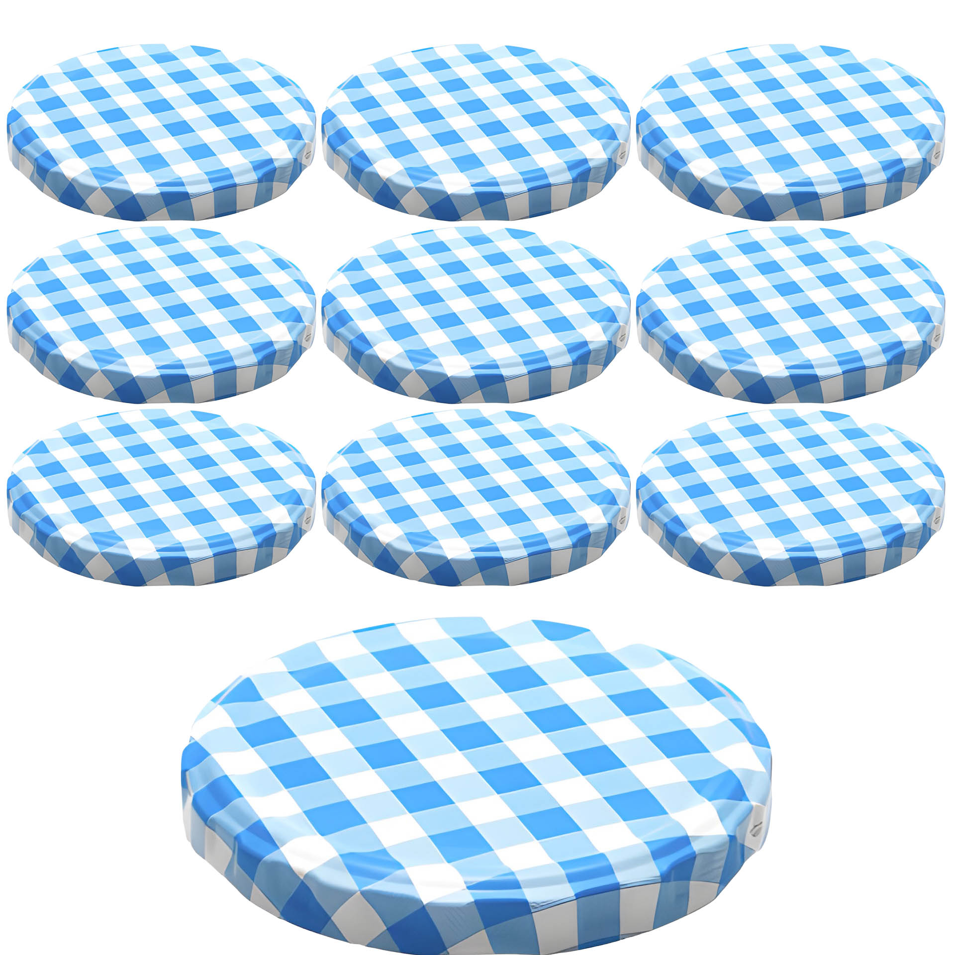 TO  82 kariert blau/weiß ster., 10 Stück